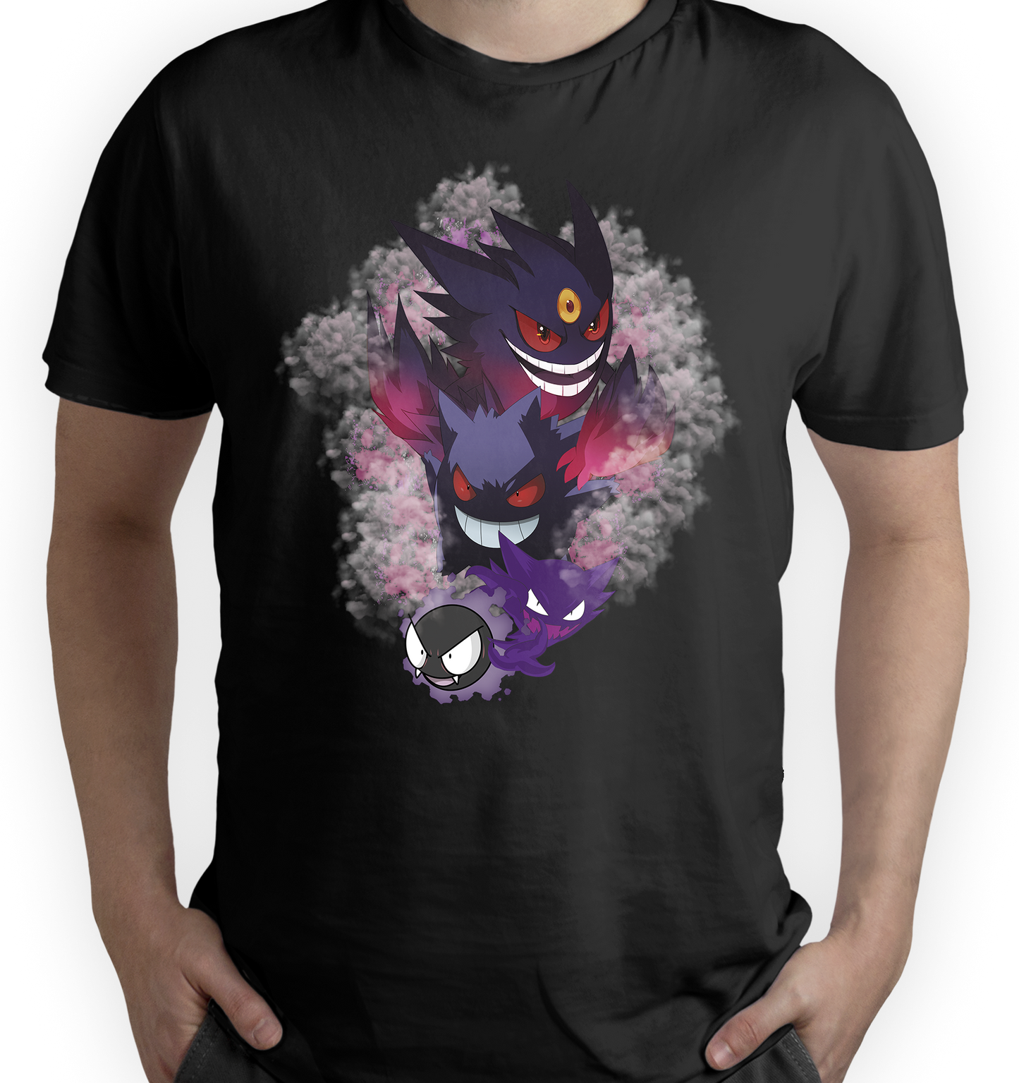 Imagen de Camiseta Pokemon fantasma parte de nuestra colección en Espadas y más, sitio oficial.
