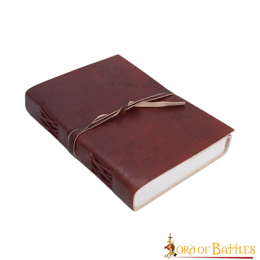 Medieval Leather Wrap Journal - Cuaderno Artesanal con Cierre de Corbata - Imagen 10