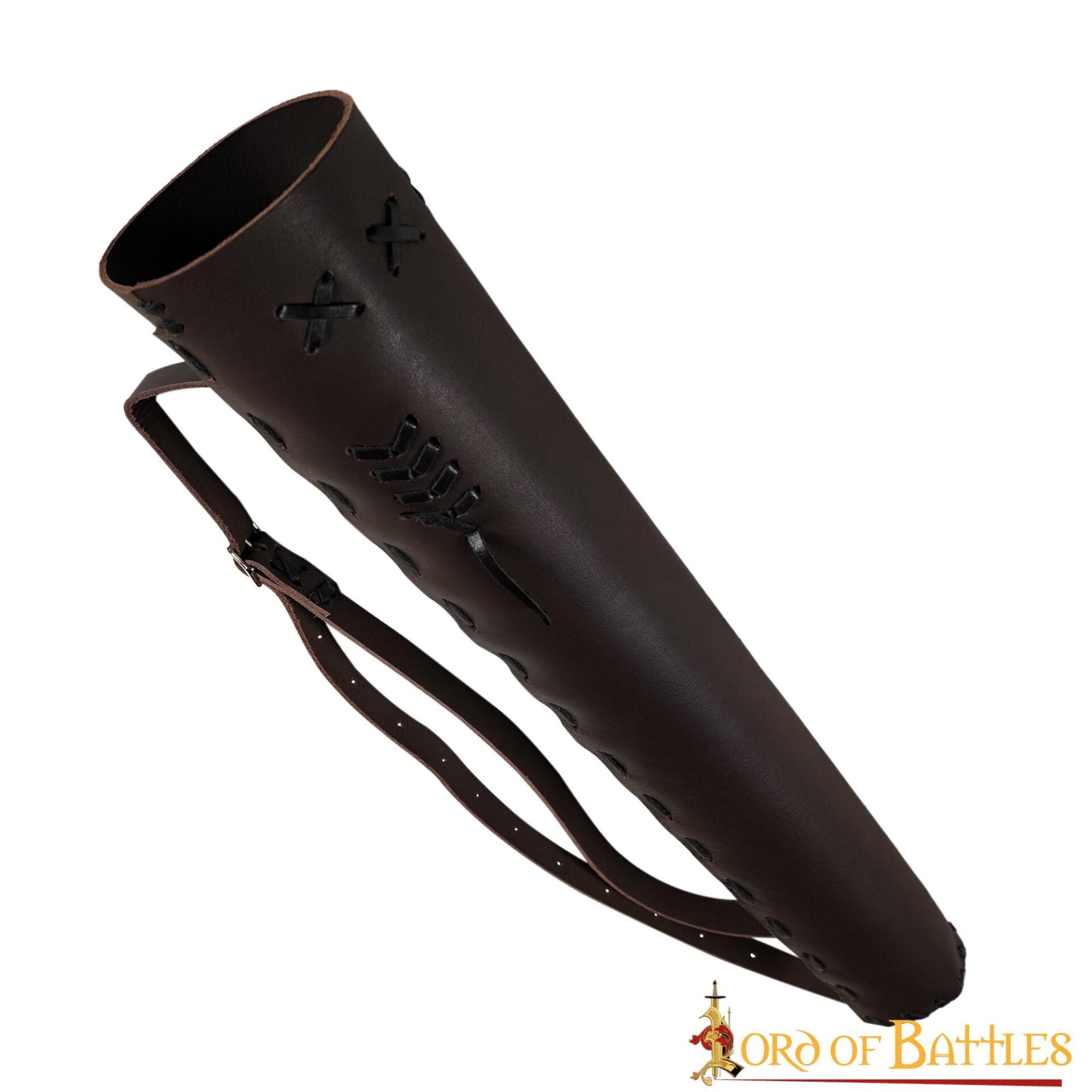 Carcaj Clásico Medieval de Cuero Fantasía Auténtica Marroquinería - Imagen 1