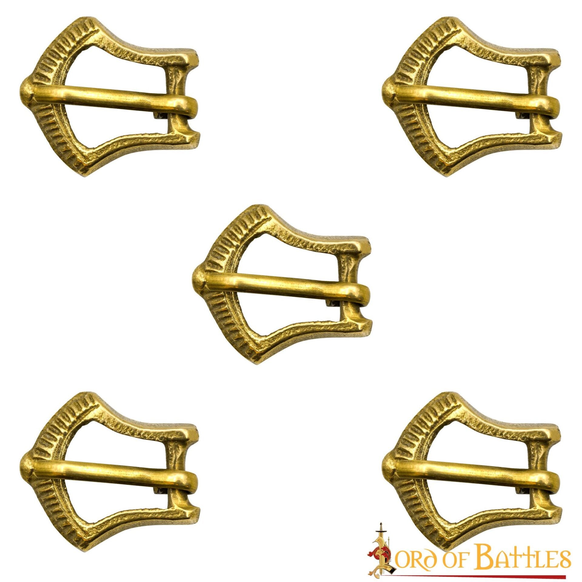 Hebilla Medieval Pequeña de Latón para Cinturón - Lote de 5 - Imagen 7