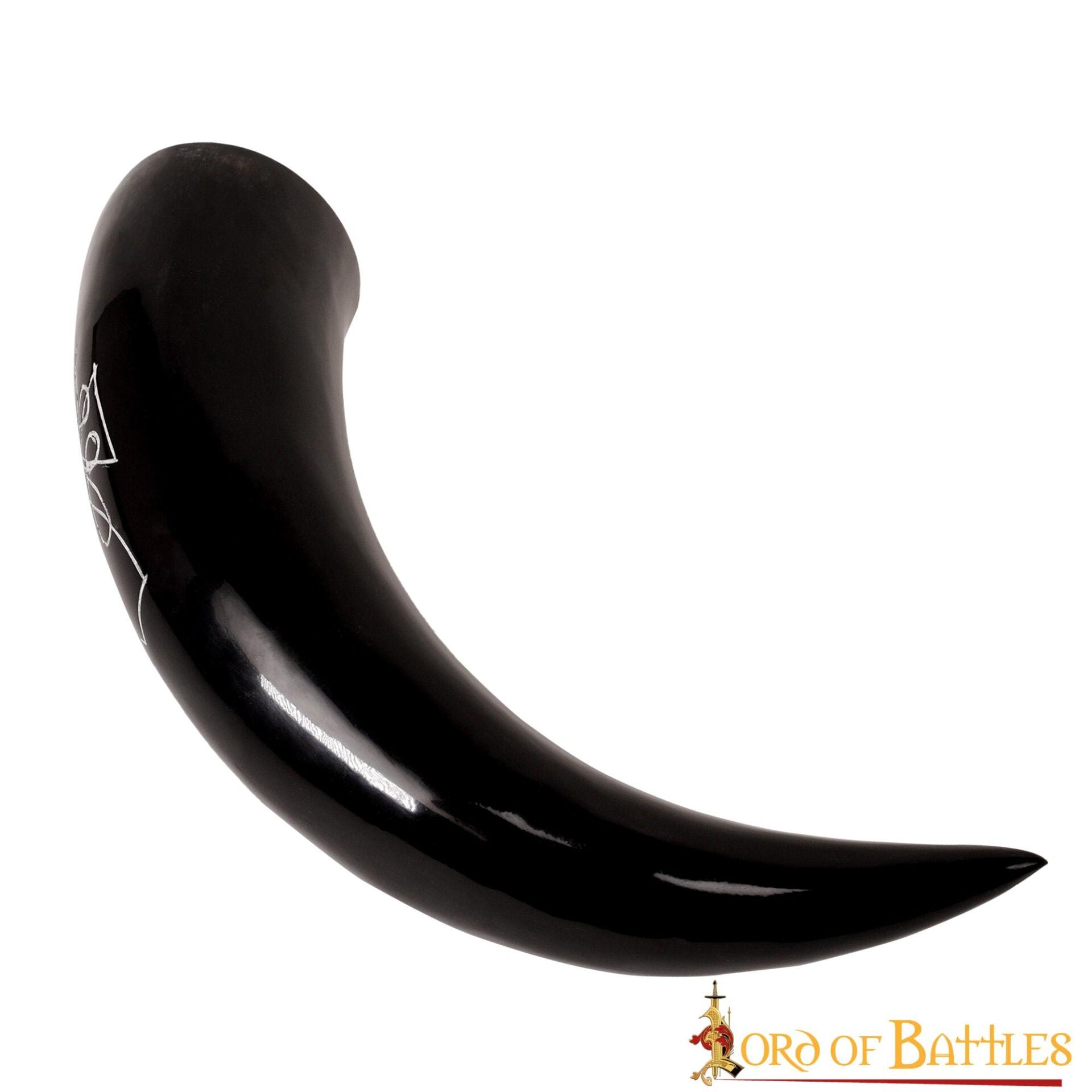 Viking Drinking Horn 400 - 500 Ml Cuerno de Buey Auténtico Hecho a Mano - Imagen 2