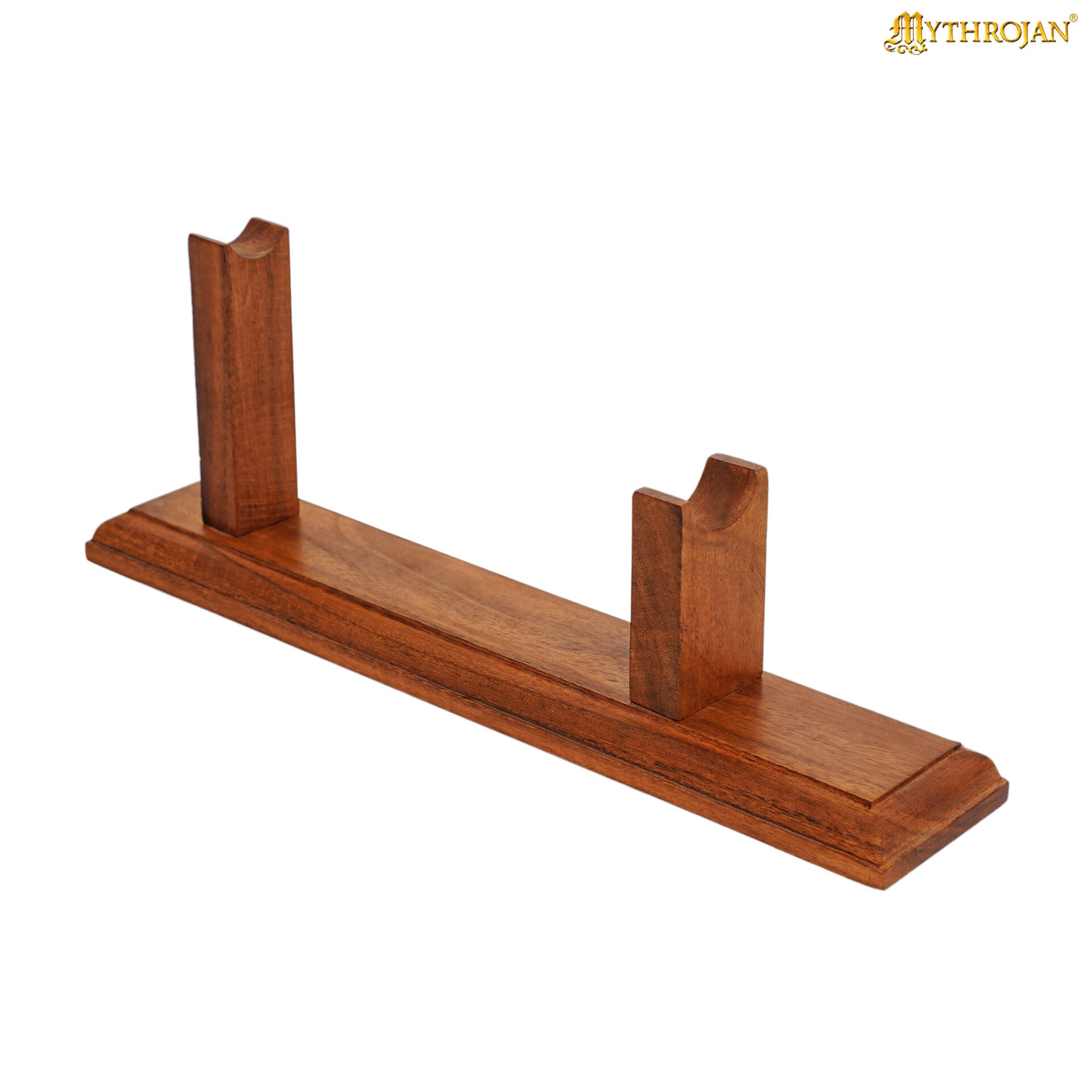 Mythrojan Soporte de Madera Maciza para Pistola - Soporte de Madera de Primera Calidad para Pistolas Antiguas, Pedernales y Objetos de Colección - Imagen 1
