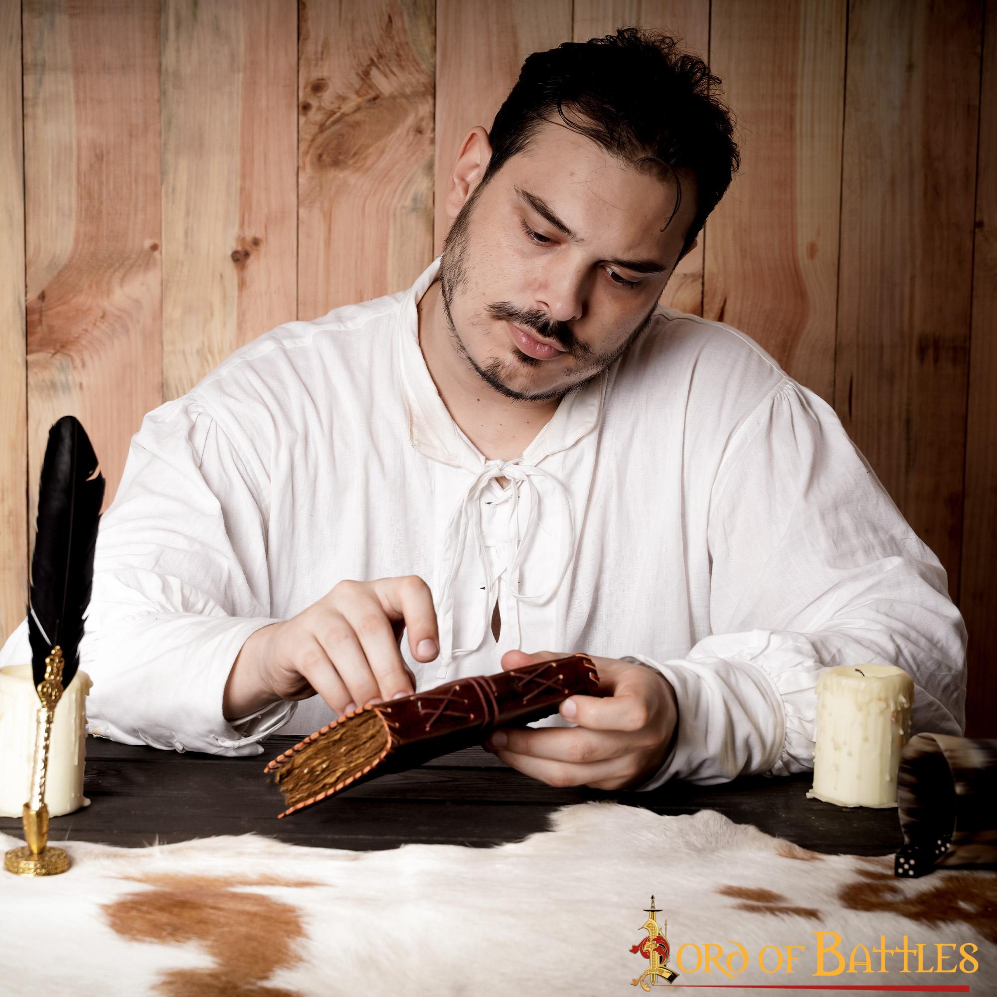 Brújula de Navegación Fleur de Lis Diario de Cuero Hecho a Mano Agenda - Imagen 9