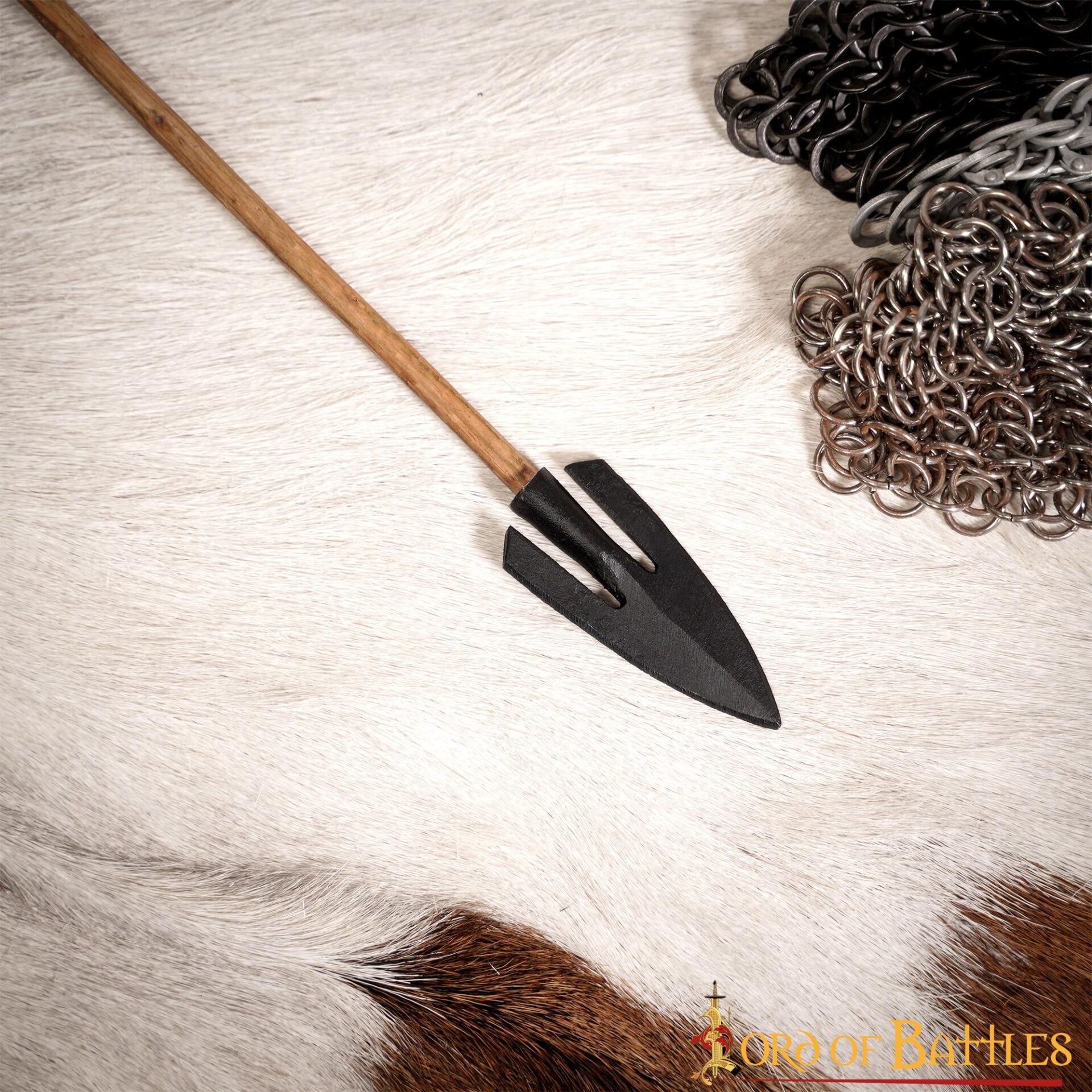 Punta de Flecha Medieval de Cola de Golondrina Forjada a Mano en Hierro - Imagen 7