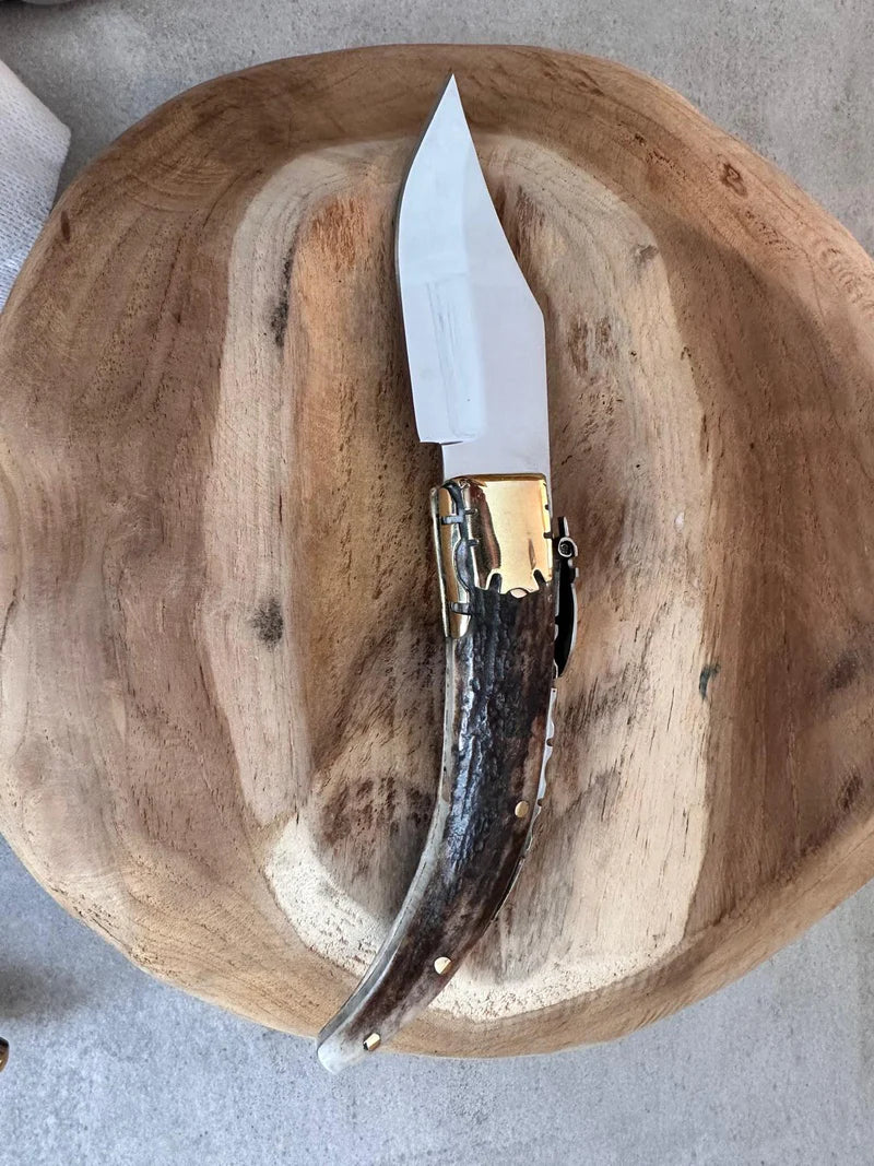 Navaja Bandolera Artesanal de Albacete abierta