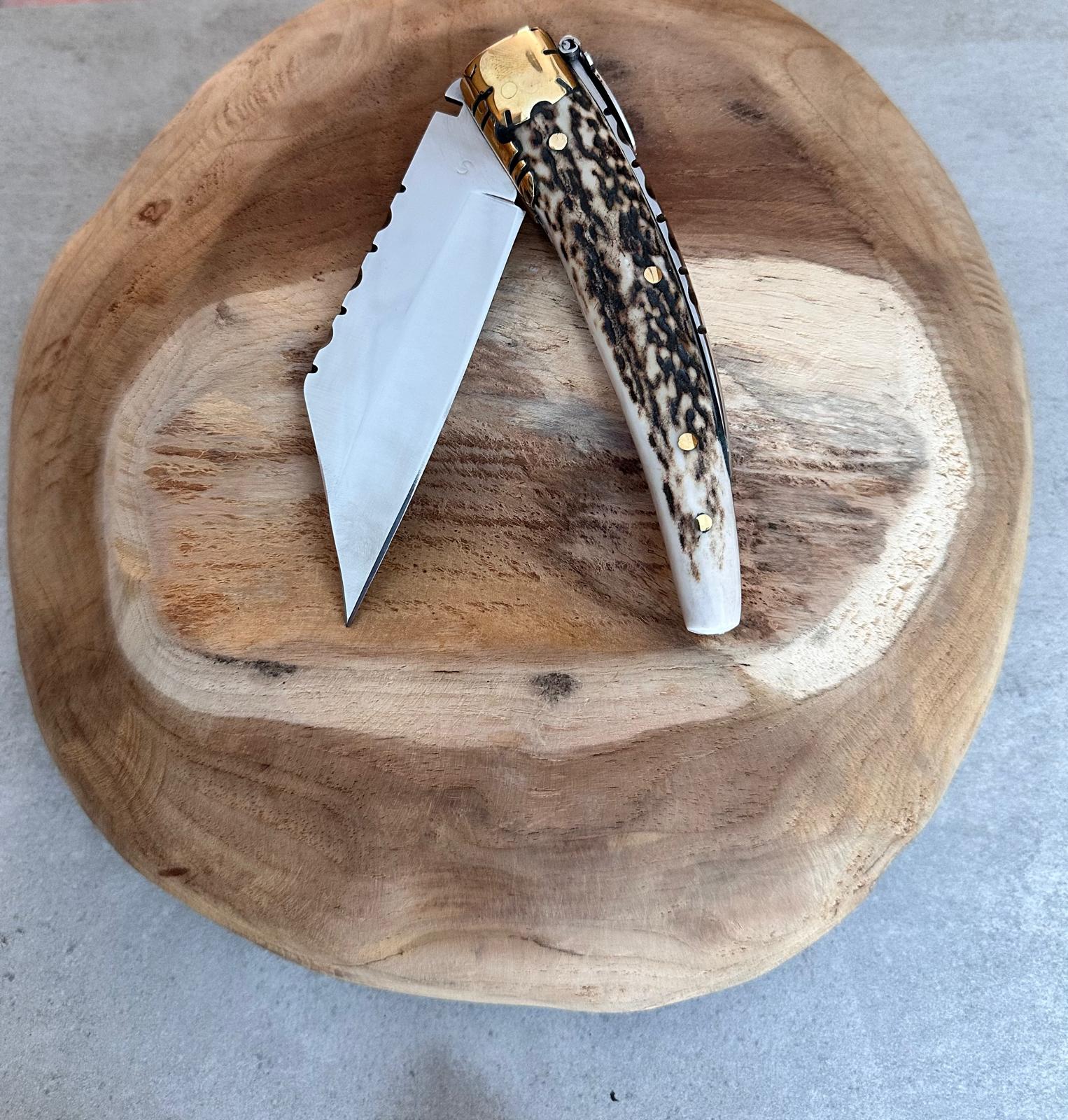 Navaja Jerezana de Ciervo Artesanal de Albacete - Espadas y Más.