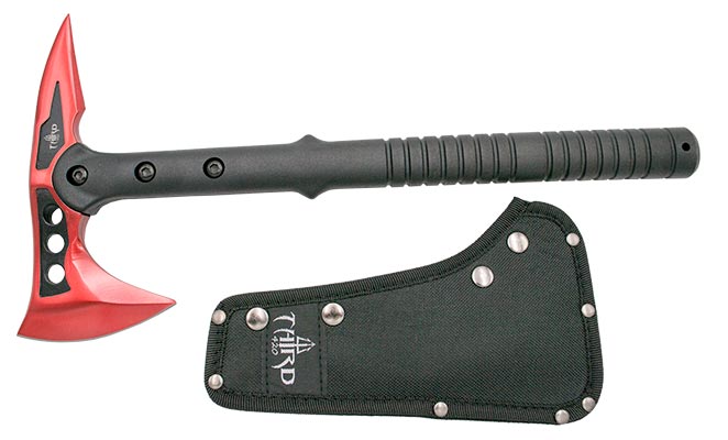 Imagen de Hacha Acero 420 39,5 Cm Rojo Y Negro Third Ref. 10129Rd parte de nuestra colección en Espadas y más, sitio oficial.