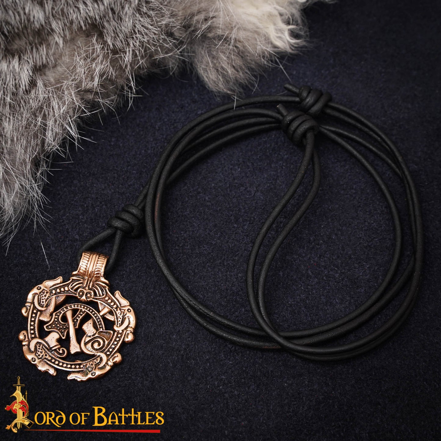 Colgante Serpiente Vikinga de Bronce - Imagen 2
