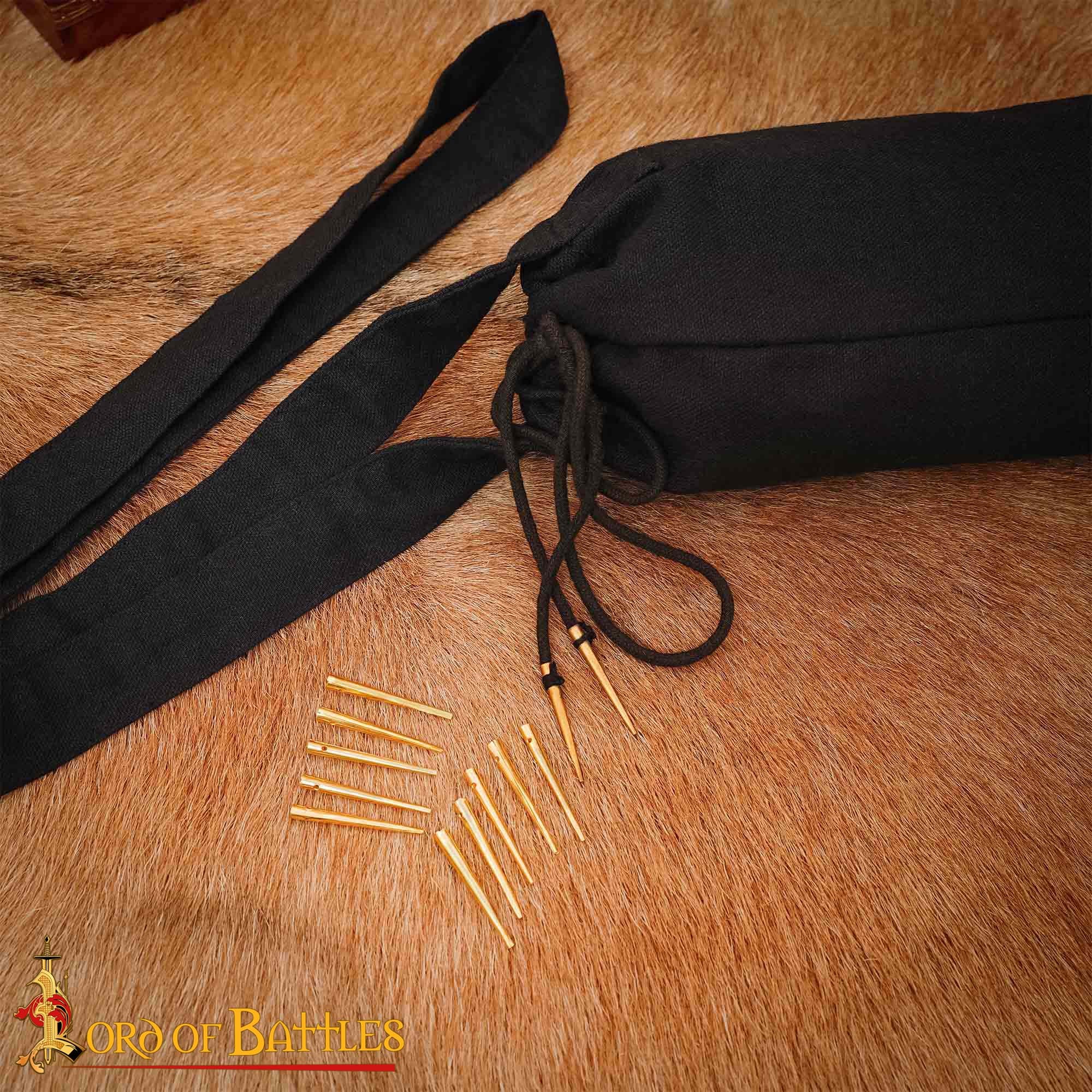 Aiglets Medievales de Latón - Juego de 10 Puntas de Cordón Resistentes (3,6 Cm) - Imagen 5