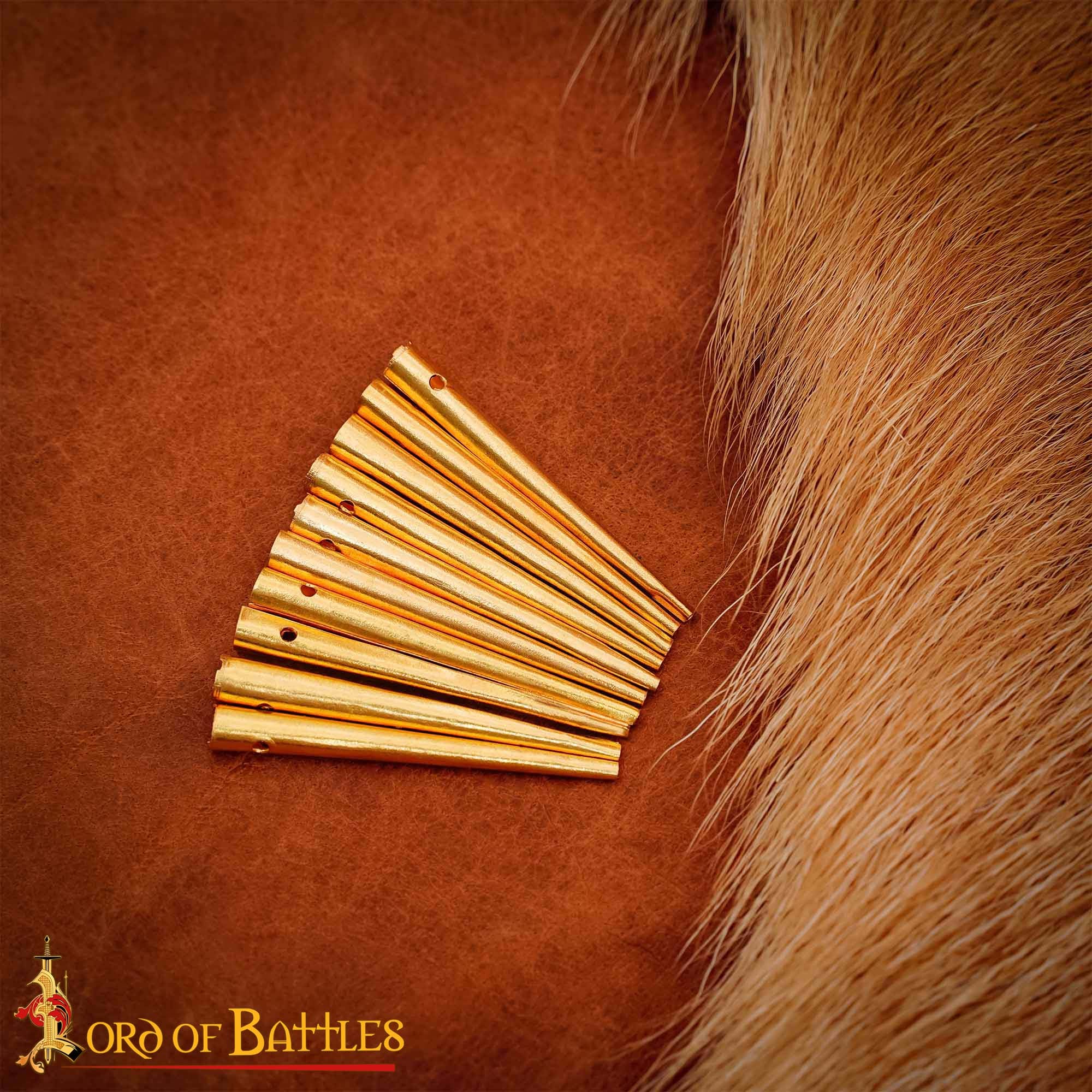 Aiglets Medievales de Latón - Juego de 10 Puntas de Cordón Resistentes (3,6 Cm) - Imagen 7