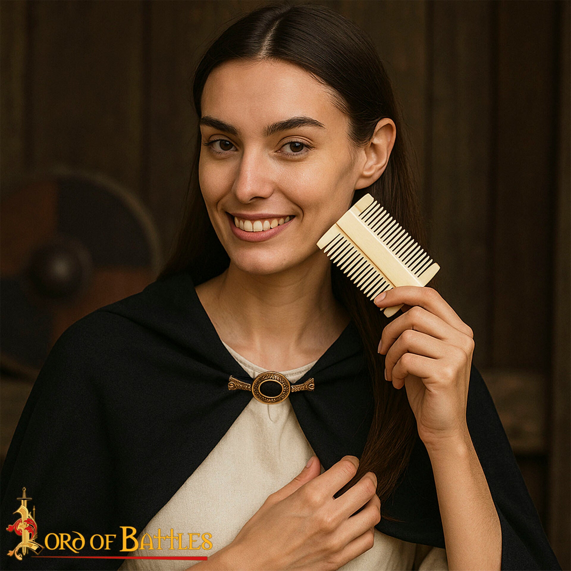 Viking Peine de Hueso de Doble Cara para Barba y Pelo - Imagen 6