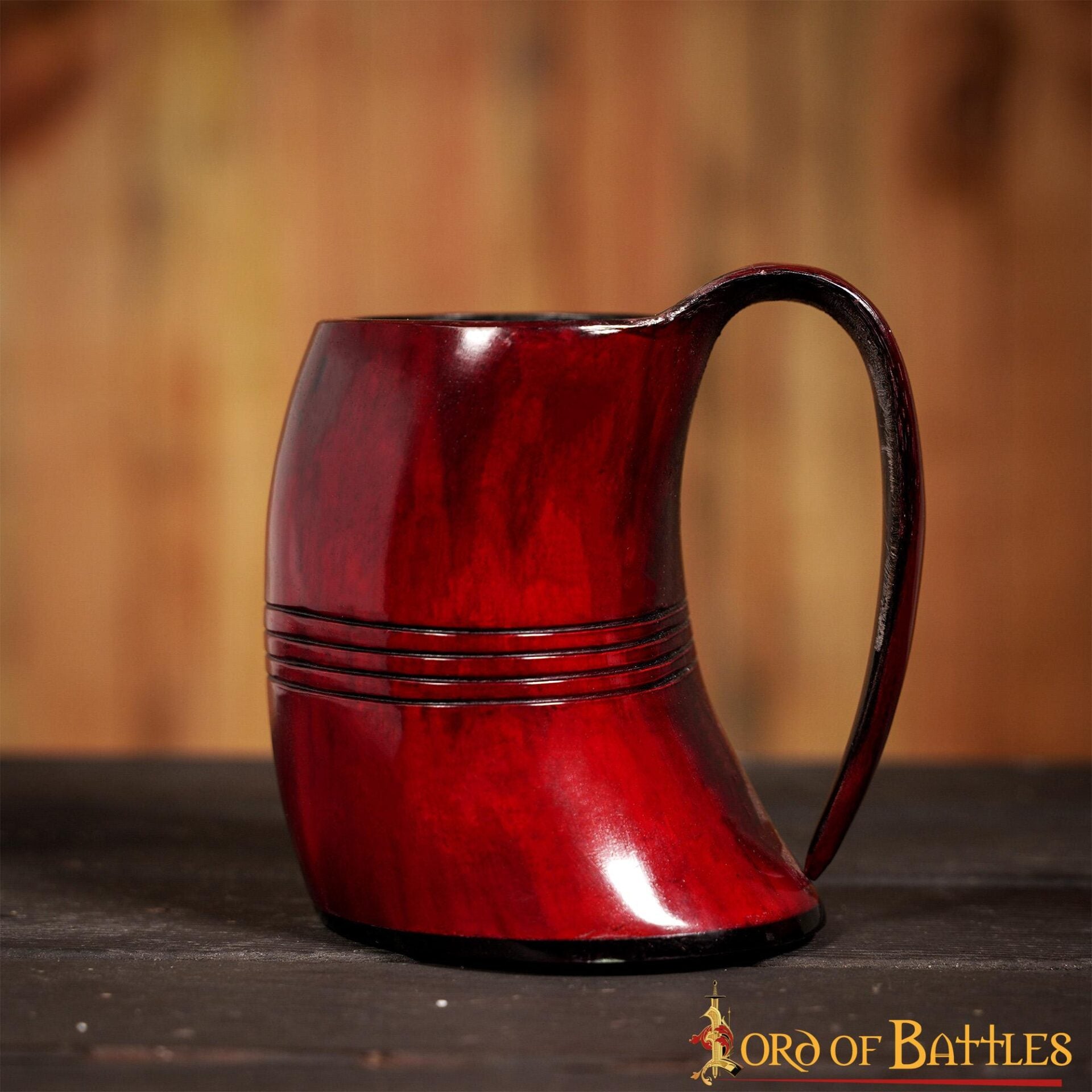 Taza de Cerveza Vikinga de Cuerno de Buey Auténtica Hecha a Mano - Imagen 10