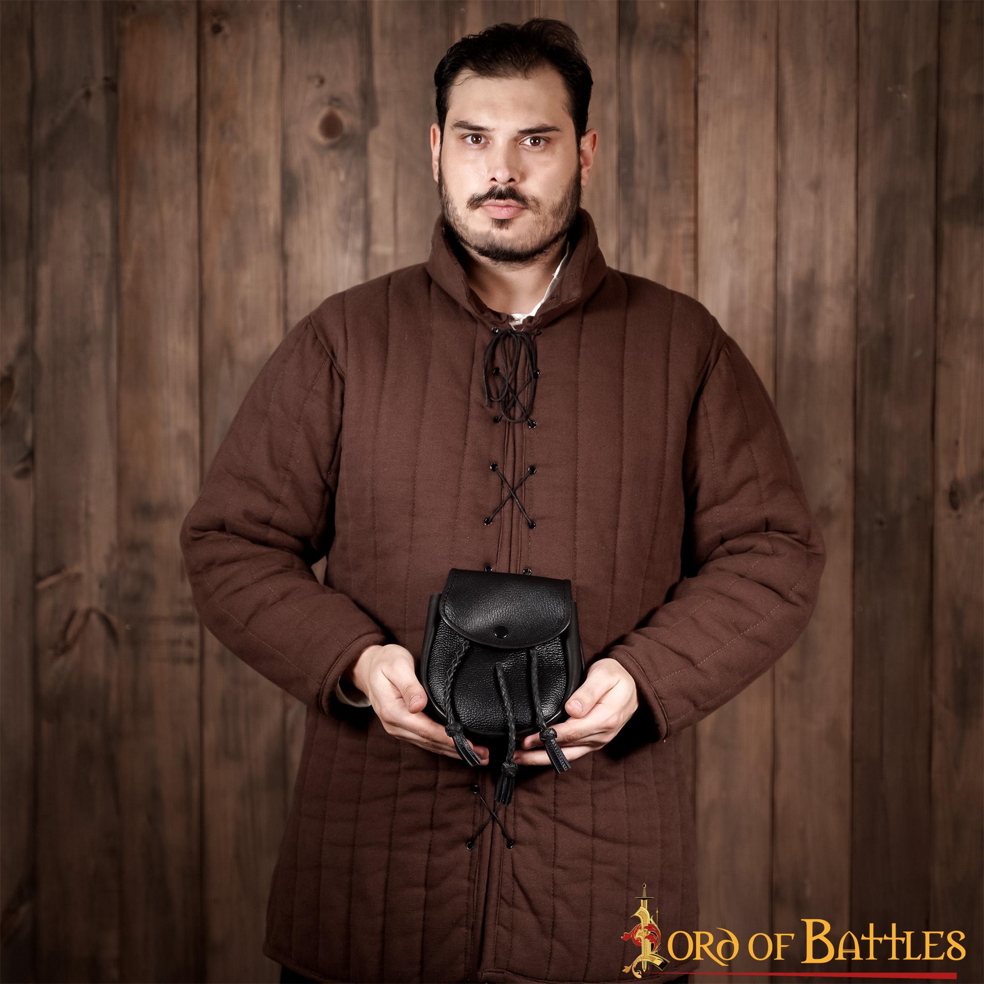 Sporran Medieval con Borlas Trenzadas Hecho a Mano de Cuero Genuino - Imagen 21