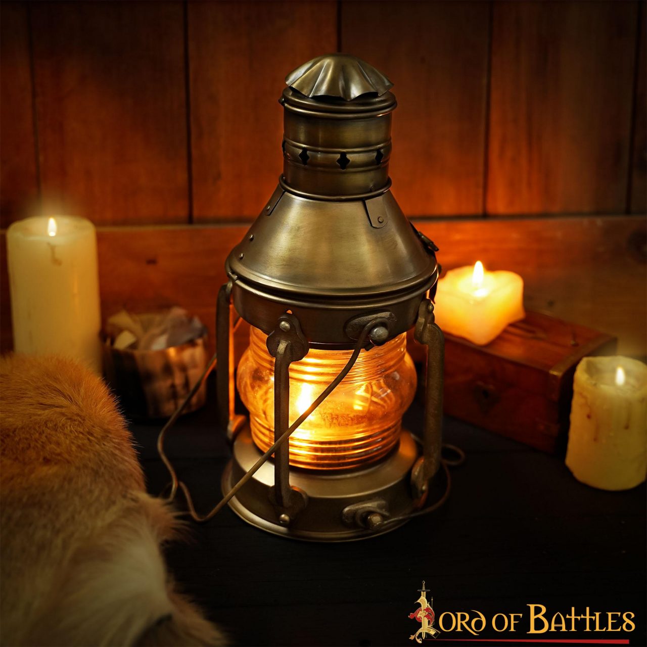 Linterna de Aceite Rústica Vintage Retro Pure Brass - Imagen 8