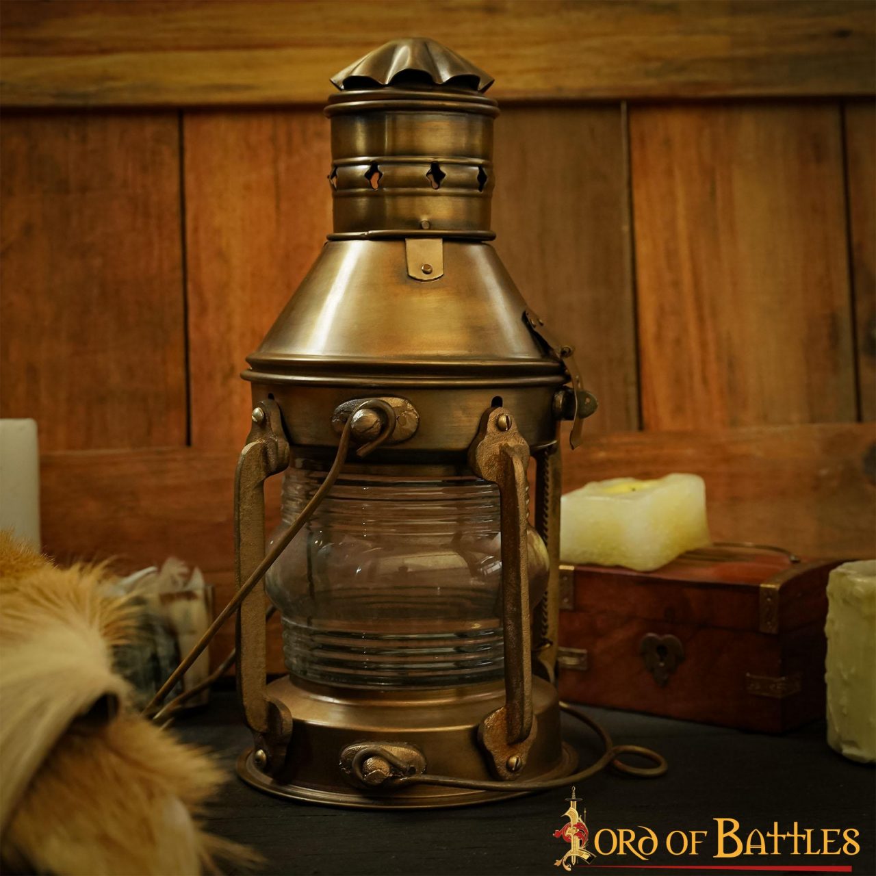 Linterna de Aceite Rústica Vintage Retro Pure Brass - Imagen 7