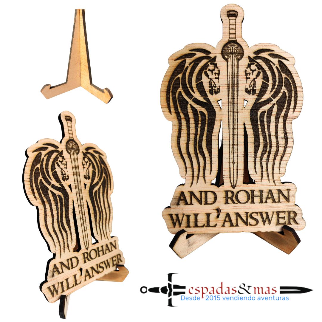 Imagen de Cartel And Rohan Will Answer parte de nuestra colección en Espadas y más, sitio oficial.