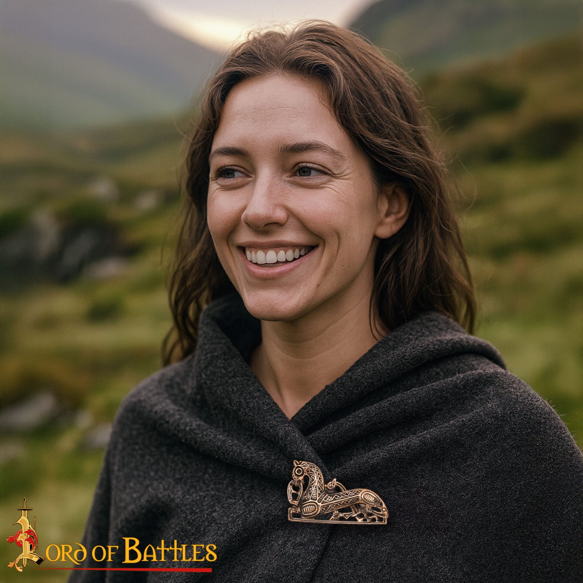 Broche Vikingo con Forma de Caballo de Bronce Fundido a la Cera Perdida de los Siglos Ix-x - Imagen 2