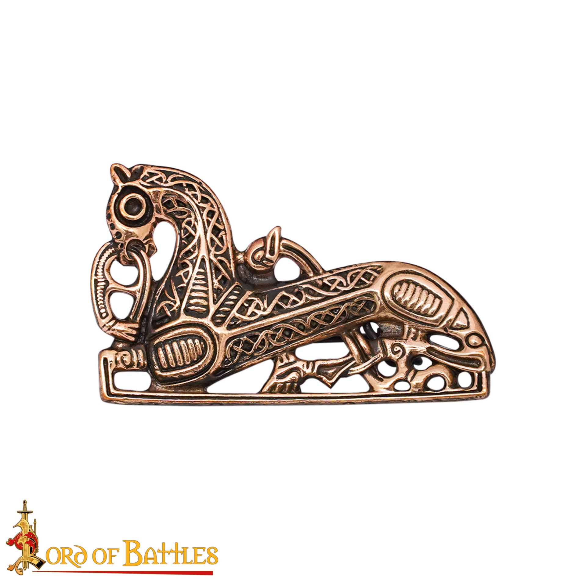 Broche Vikingo con Forma de Caballo de Bronce Fundido a la Cera Perdida de los Siglos Ix-x - Imagen 10
