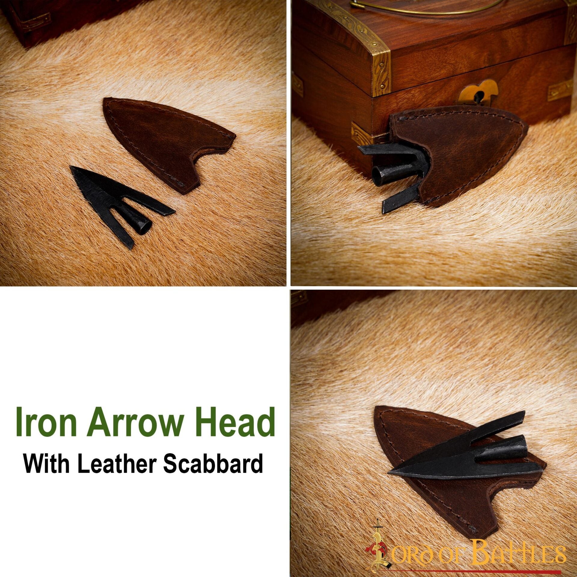 Punta de Flecha Medieval de Cola de Golondrina 3 Piezas - Imagen 10