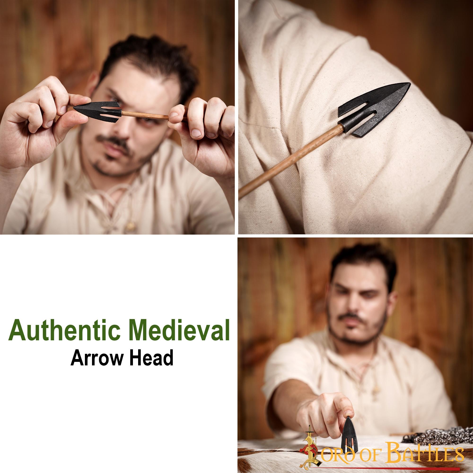 Punta de Flecha Medieval de Cola de Golondrina Forjada a Mano en Hierro - Imagen 5