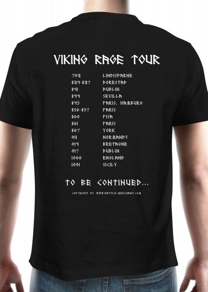 Imagen de 1203060010 Camiseta medieval chico, Viking Rage Tour parte de nuestra colección en Espadas y más, sitio oficial.