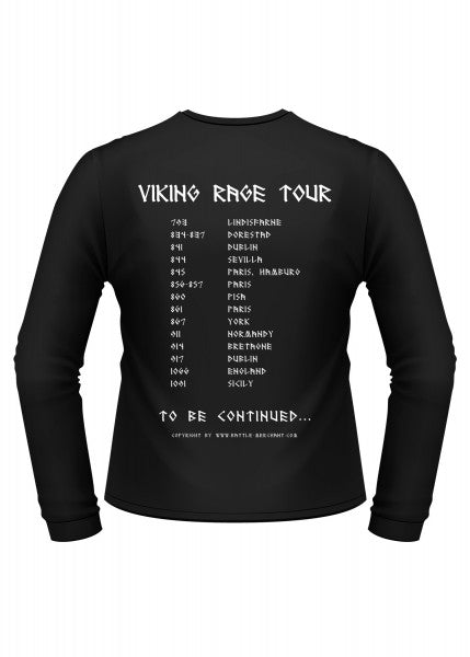 Imagen de 1203060090 Camiseta medieval de manga larga: Viking Rage Tour parte de nuestra colección en Espadas y más, sitio oficial. Esta imagen describe camiseta