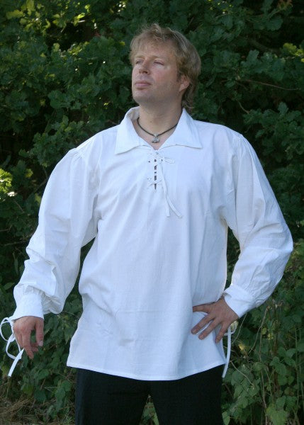 Imagen de 1216000110 Camisa de la Baja Edad Media en algodón, natural parte de nuestra colección en Espadas y más, sitio oficial.