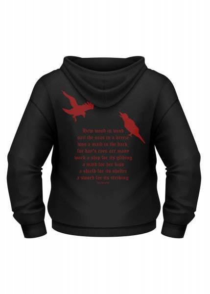 1245044630 Sudadera medieval con capucha: Mi Dios es Odin