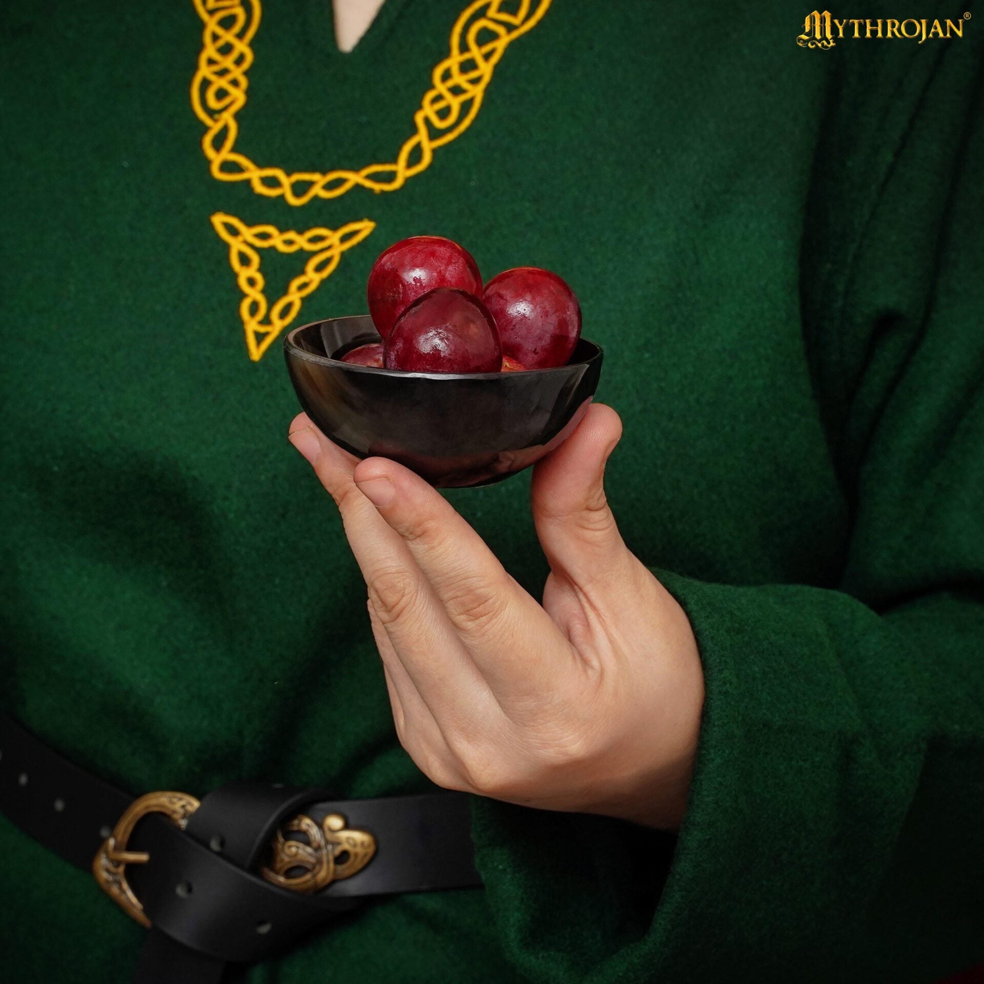 Cuenco de Cuerno de Buey Auténtico Hecho a Mano - Plato Vikingo Pulido para Servir - Imagen 6