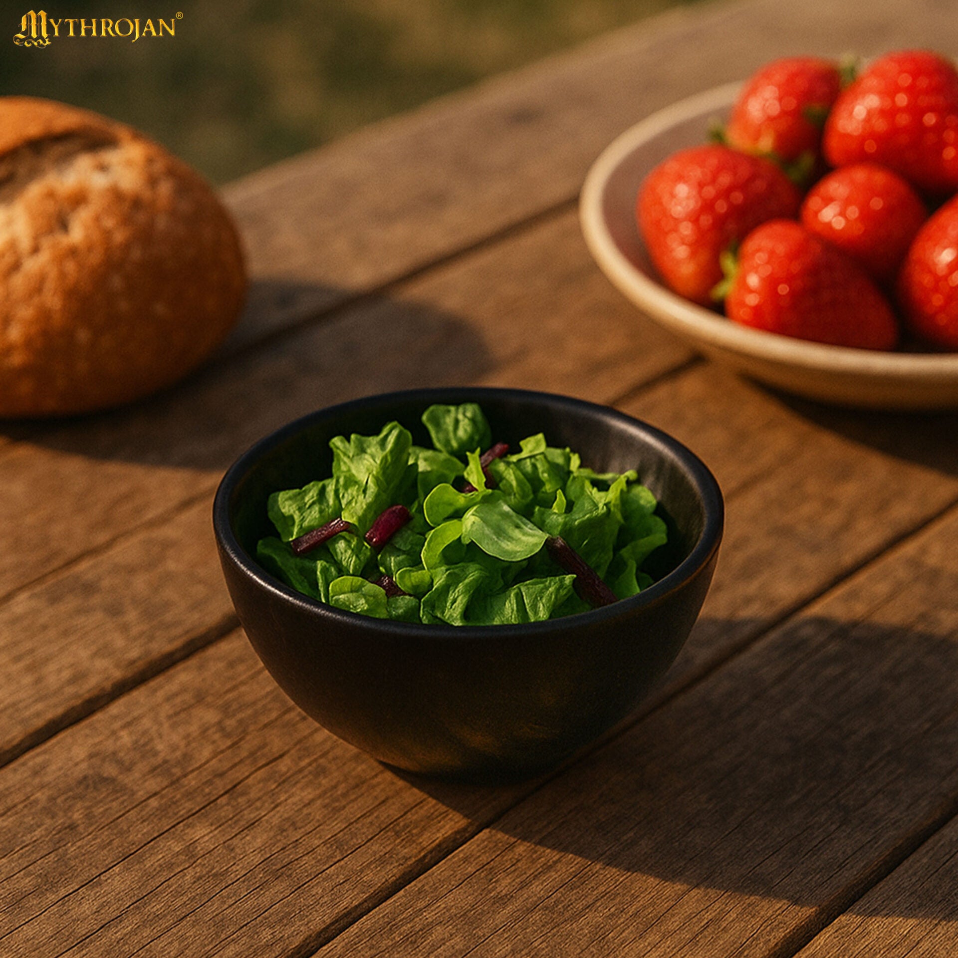 Cuenco de Cuerno de Buey Auténtico Hecho a Mano - Plato Vikingo Pulido para Servir - Imagen 1