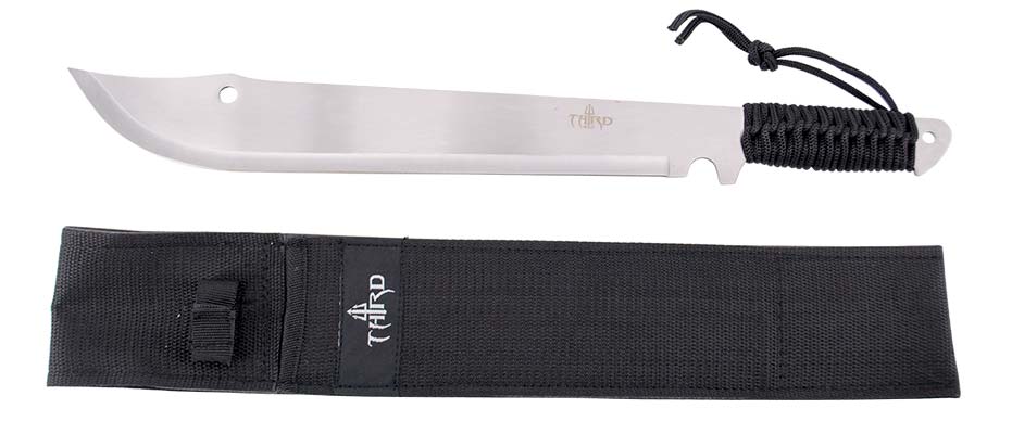 Cortador de Cana em Aço Inox Machete 39 Cm Terceira Ref. 13796SL