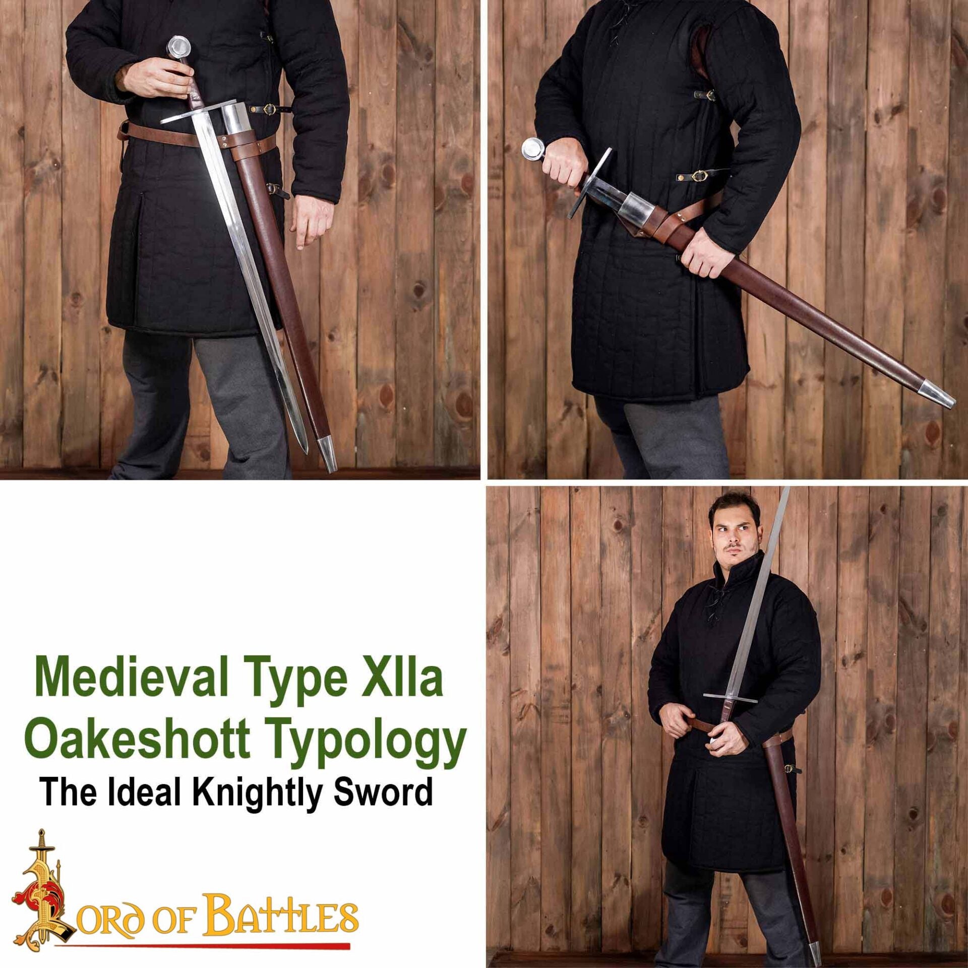 Espada Medieval Normanda Forjada a Mano Tradicionalmente con Pomo de Rueda - Hoja Funcional con Vaina de Cuero - Imagen 9