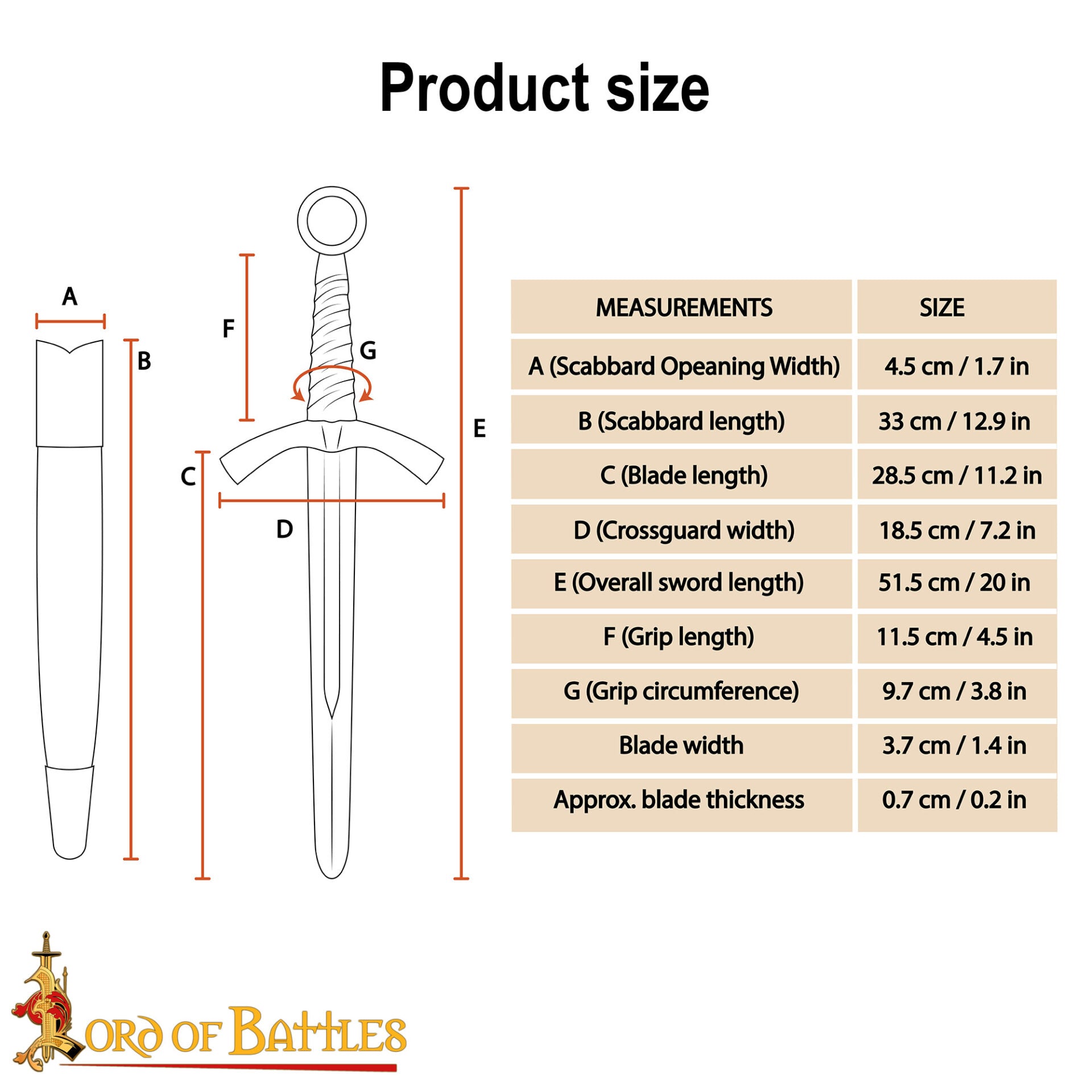 Daga Histórica Medieval con Vaina - Acero Decorativo Coleccionable - Imagen 3