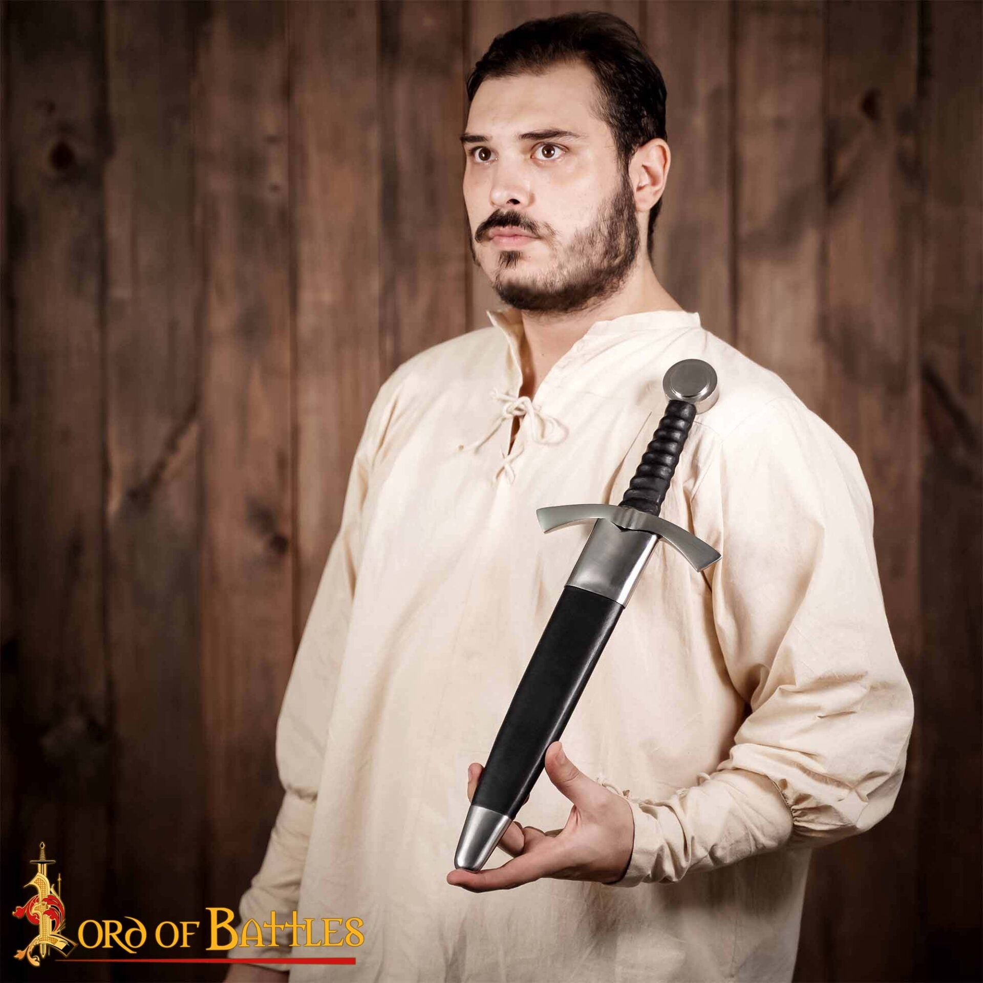 Daga Histórica Medieval con Vaina - Acero Decorativo Coleccionable - Imagen 7