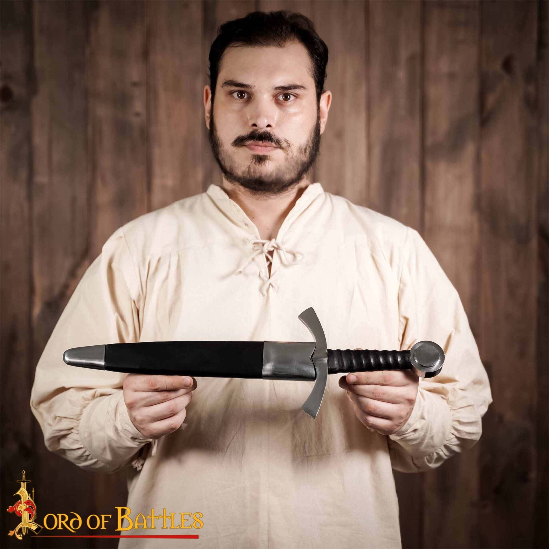 Daga Histórica Medieval con Vaina - Acero Decorativo Coleccionable - Imagen 1