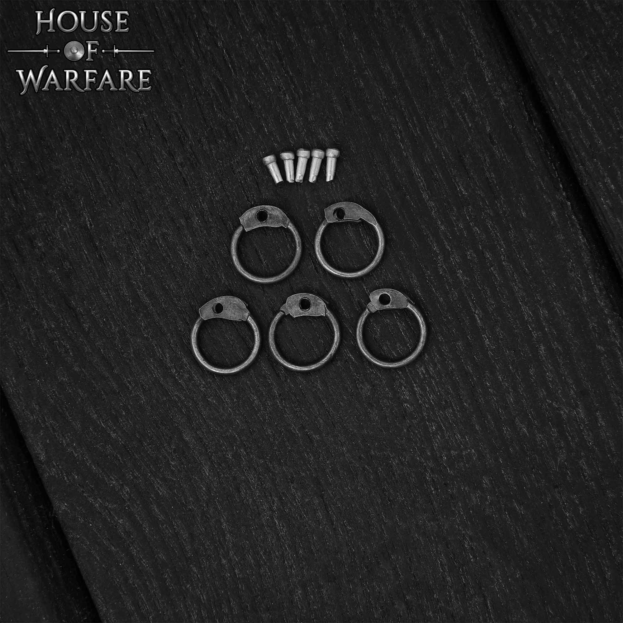 Kit de Correo de Anillas Sueltas - Anillas Redondas Remachadas de Acero Dulce, 8 Mm de Diámetro Interior, Calibre 18 - Imagen 6