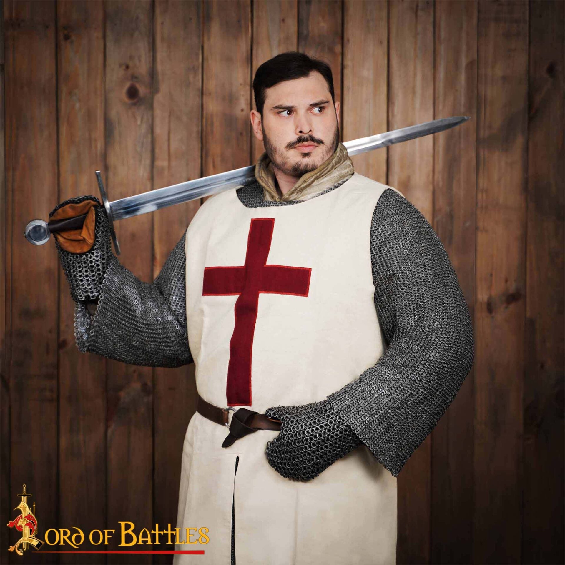 Manoplas Medievales de Cota de Malla Acolchada - Acero Dulce Anillo Plano Redondo Remachado - 9mm 17 Gauge - Imagen 2