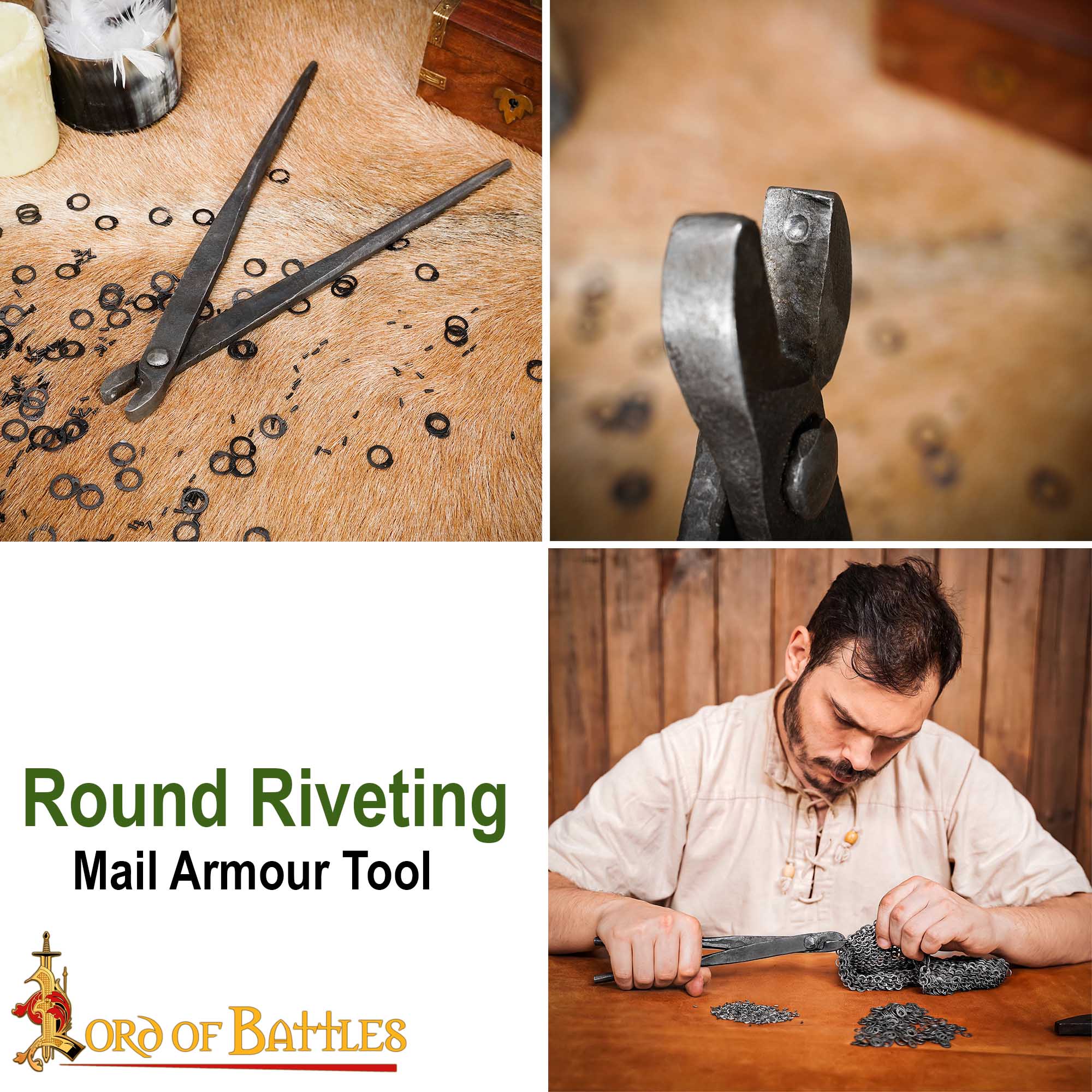 Remachadora Redonda - para Anillas de Cota de Malla de 9 Mm y 18 Mm - Acabado Natural - Imagen 7