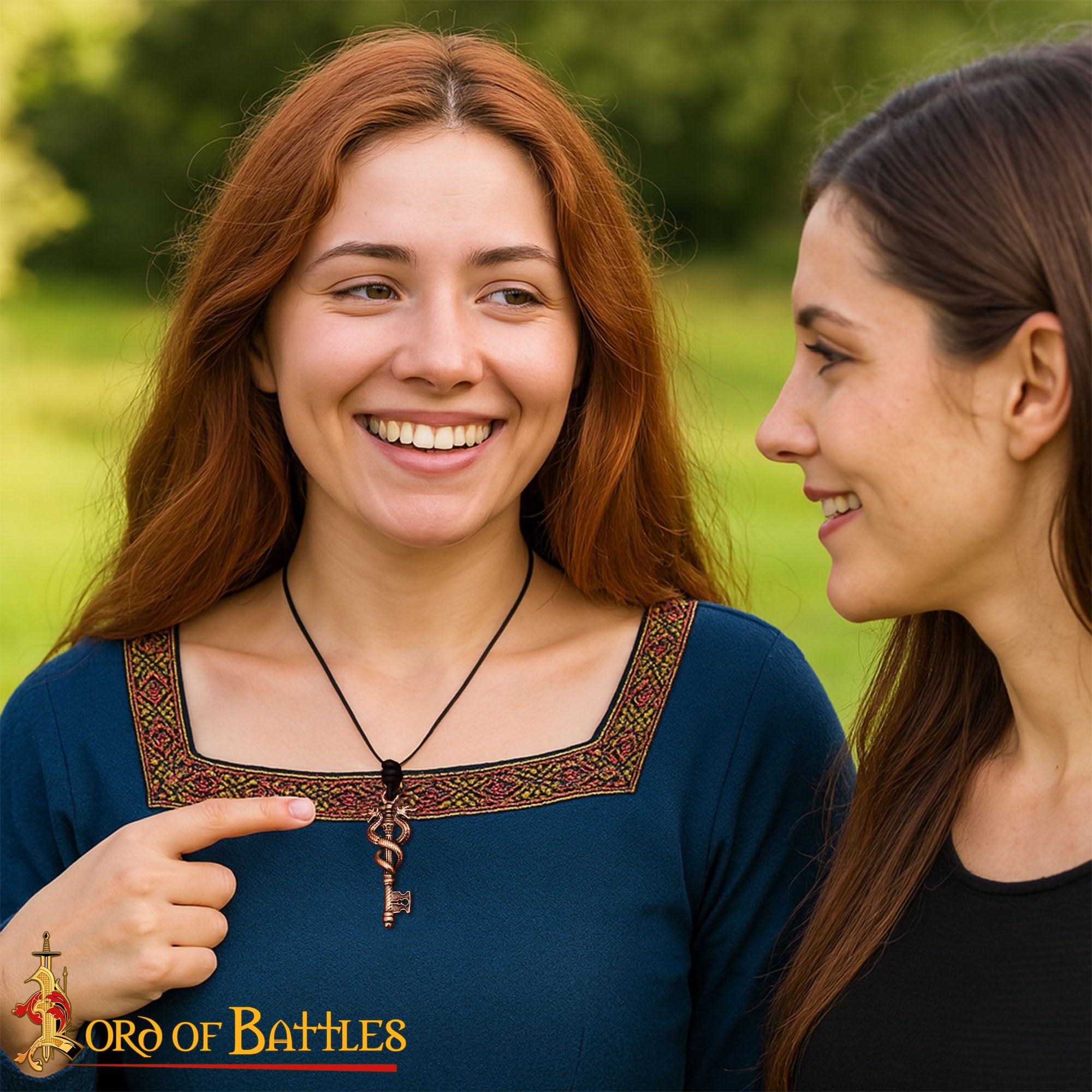 Colgante Llave de Bronce a la Cera Perdida Guardián del Dragón - Imagen 2