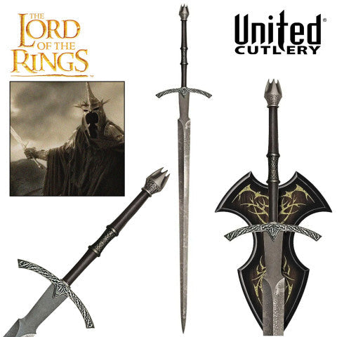 Imagen de Espada del Rey Brujo Oficial El Señor de los Anillos United Cutlery uc1266 parte de nuestra colección en Espadas y más, sitio oficial.