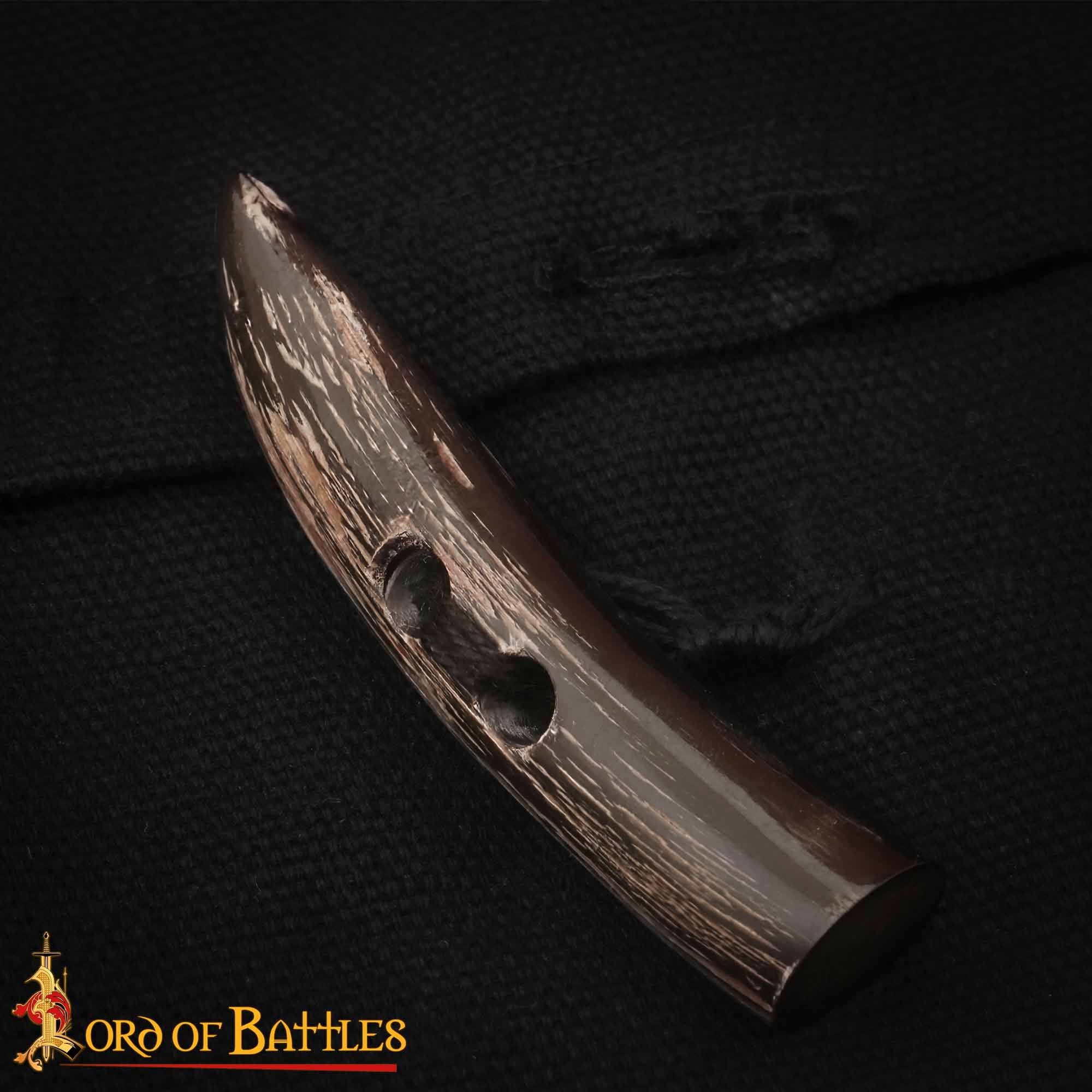Toggles Medievales Vikingos de Cuerno de Buey - Juego de 5 Cierres Artesanales de Cuerno Natural - Imagen 6