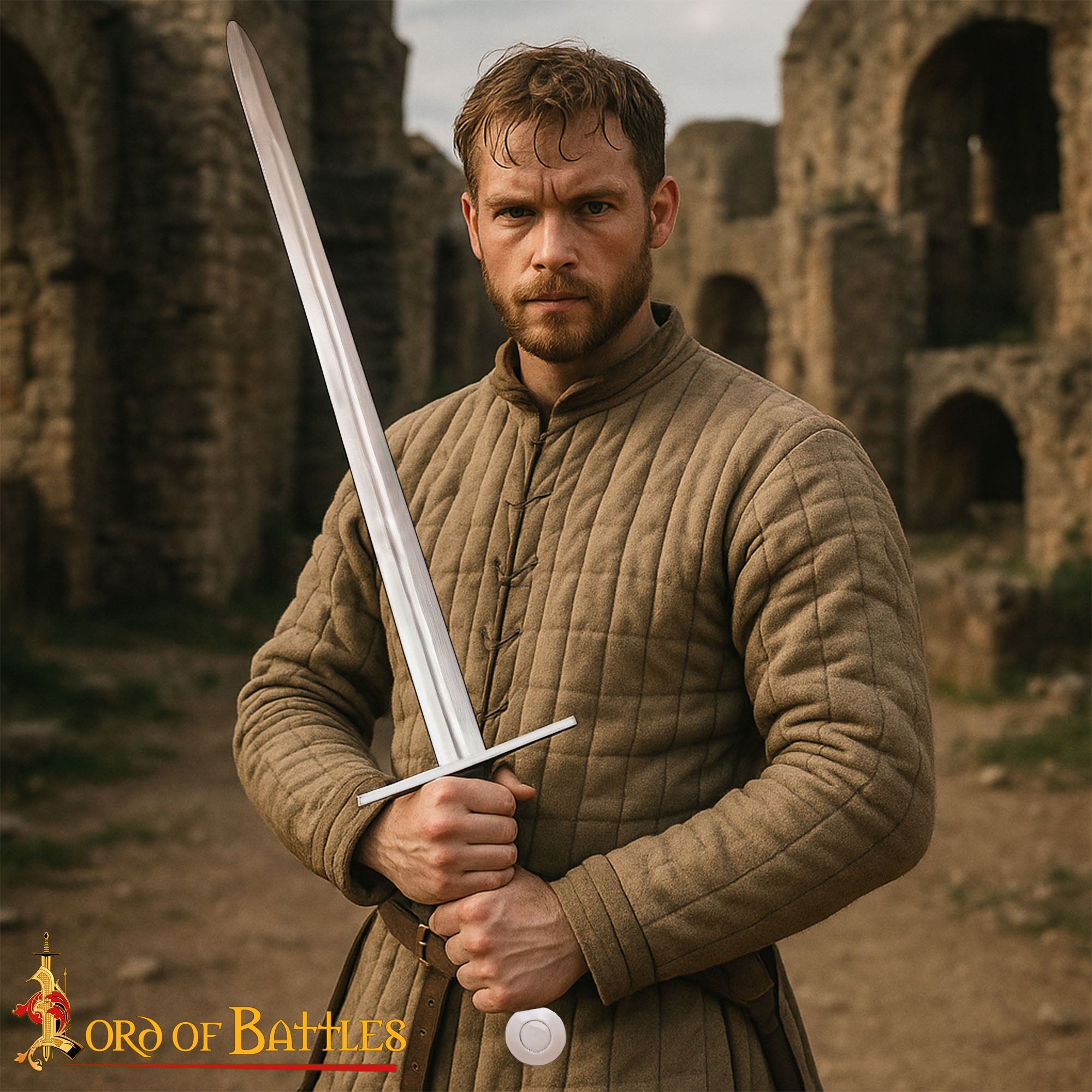 Espada Vikinga de Acero Al Carbono Forjada a Mano con Vaina -funcional - Imagen 2