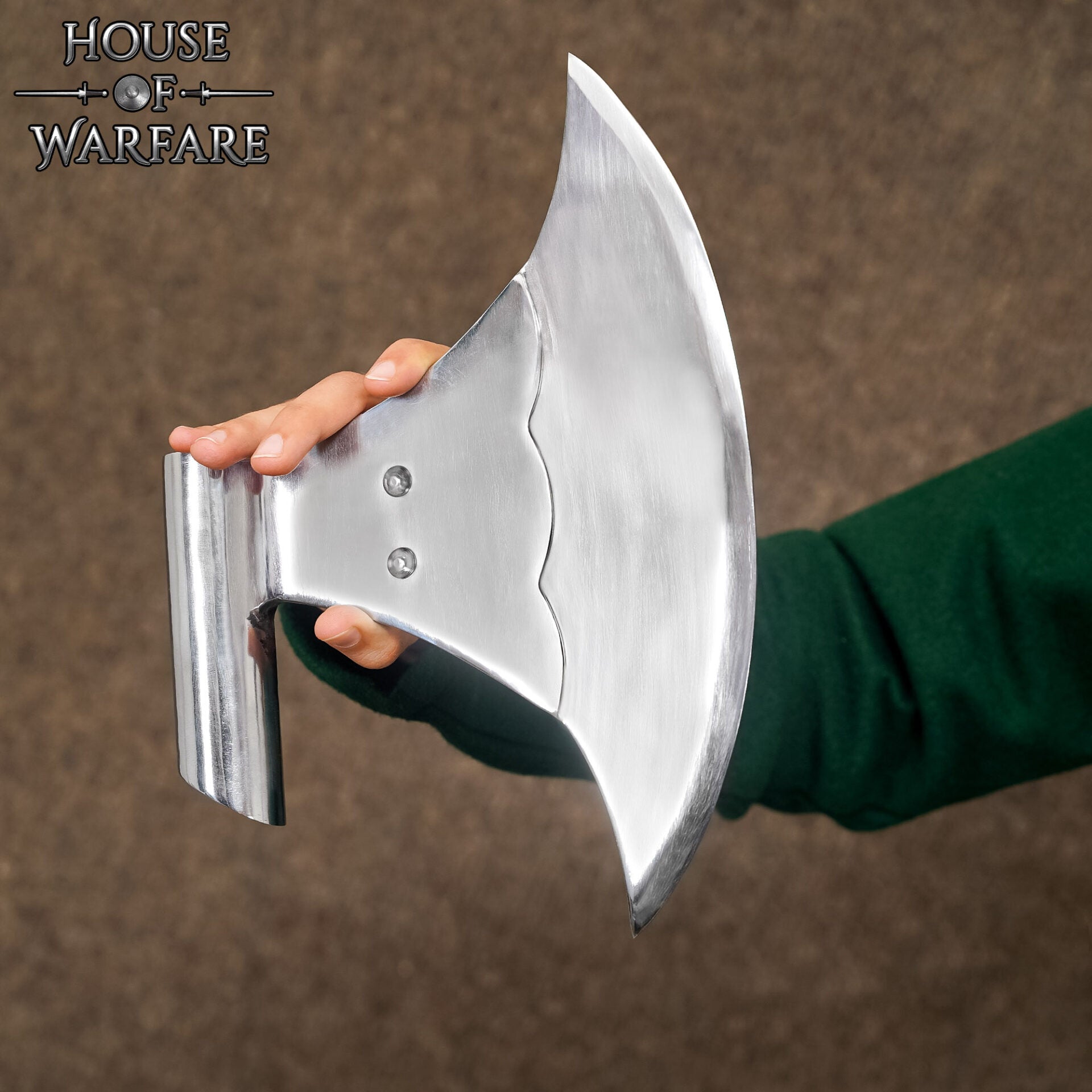 Gran Cabeza de Hacha - Hoja de Acero Forjada a Mano - Imagen 6