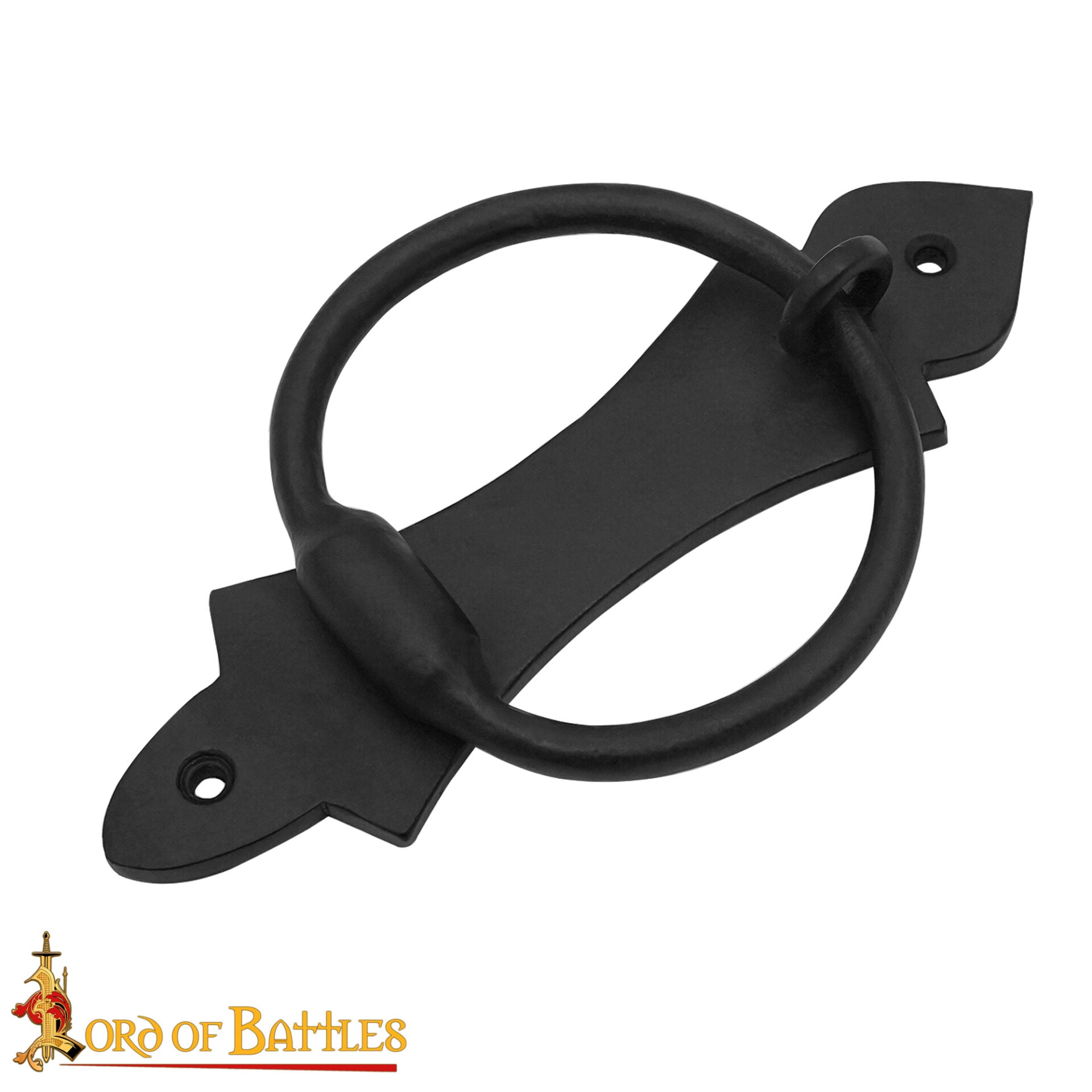 Aldaba Medieval de Hierro Forjada a Mano - Gótica - Imagen 4