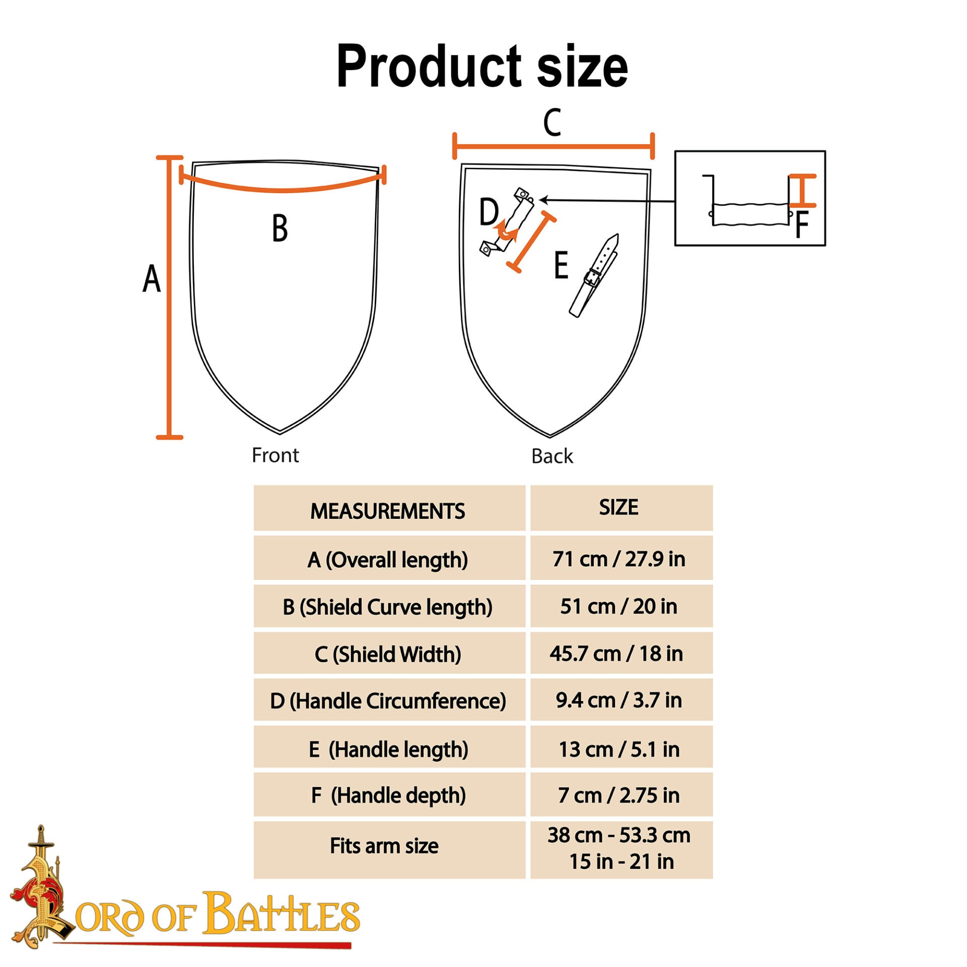 Escudo Edward con Diseño de Flor - Acero Dulce Pintado Calibre 18 - Imagen 8