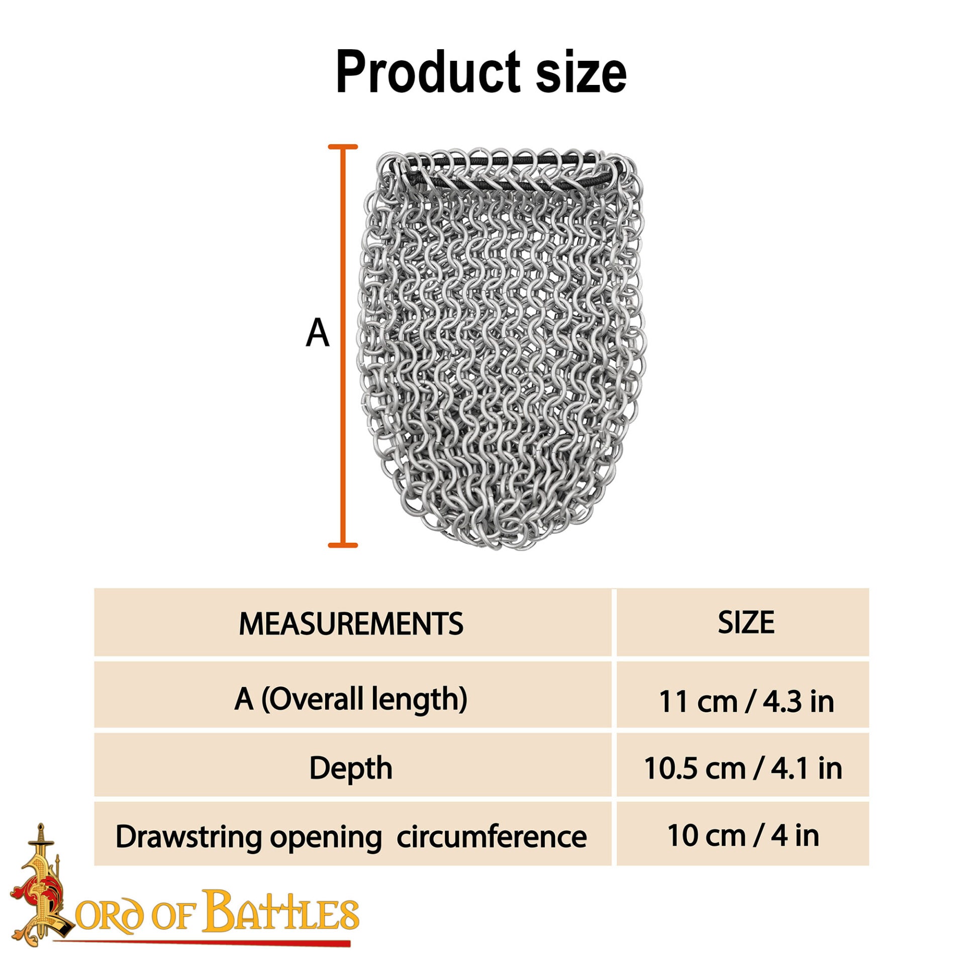 Cota de Malla Medieval - 8mm Butted Ring - 16 Gauge, Aluminium - Ideal For Chainmail Diy & Repairs - Imagen 3