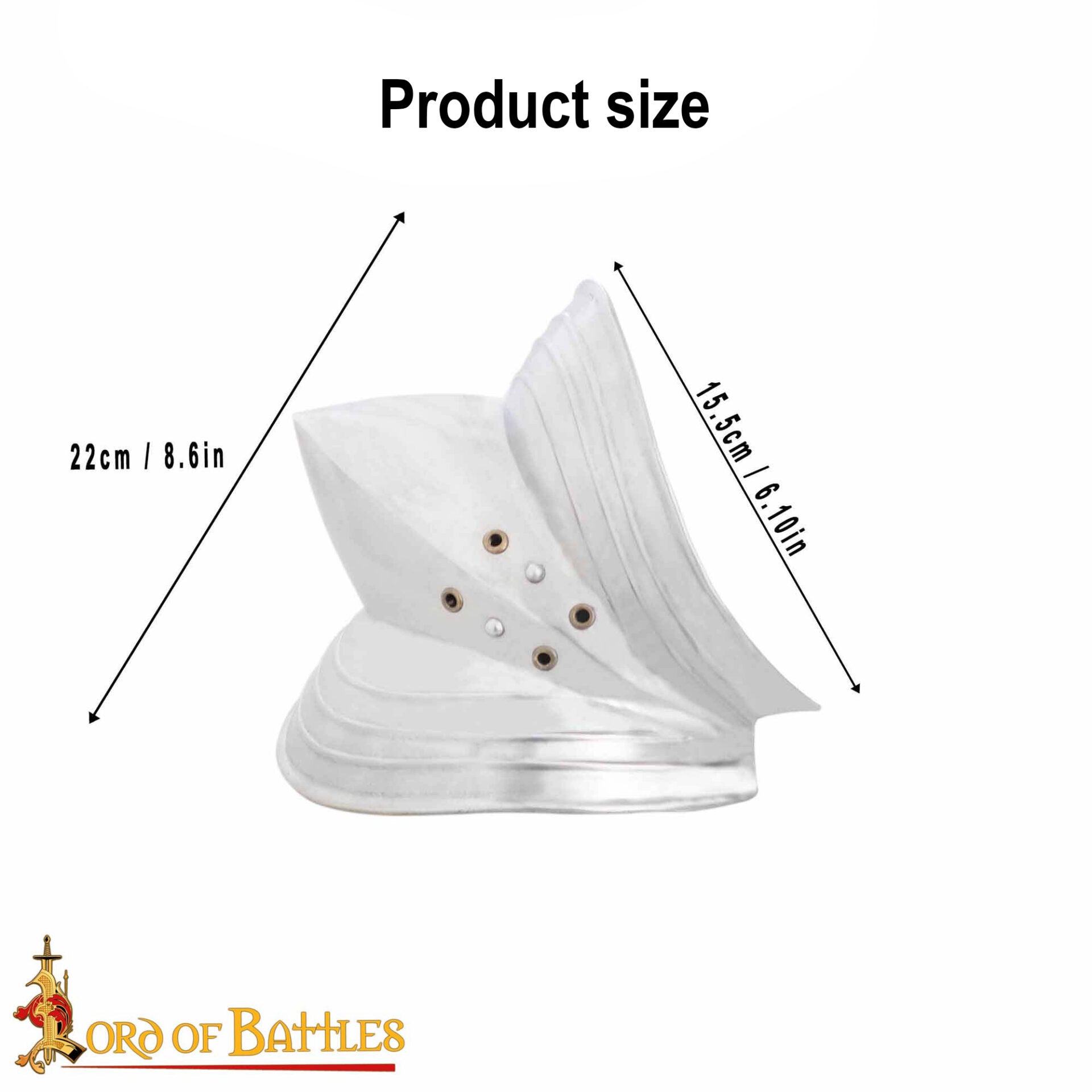 Codera Alemana del Siglo Xv Tipo a - Juego de Coderas de Acero Pulido de Calibre 18 - Protección Medieval - Imagen 3