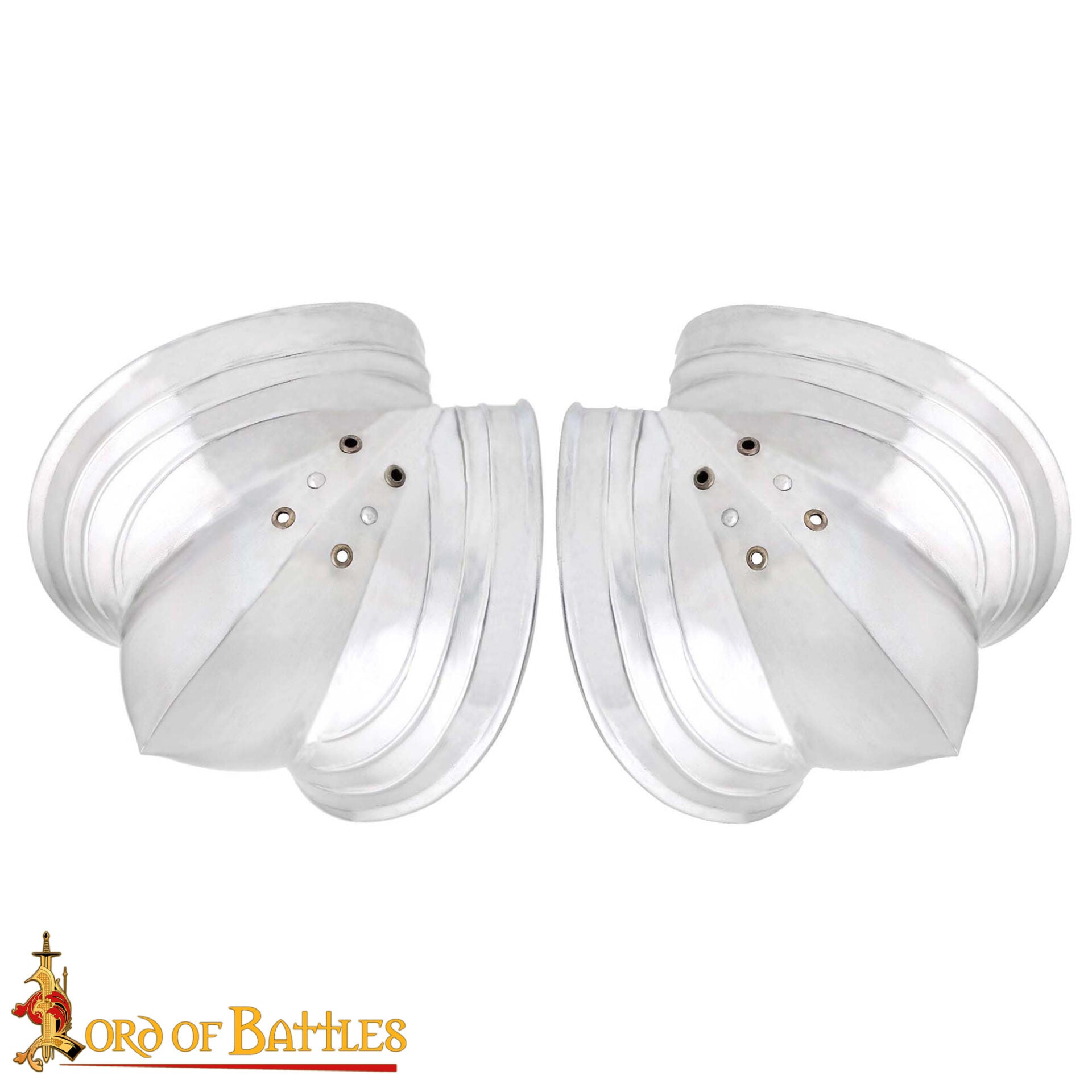 Codera Alemana del Siglo Xv Tipo a - Juego de Coderas de Acero Pulido de Calibre 18 - Protección Medieval - Imagen 4