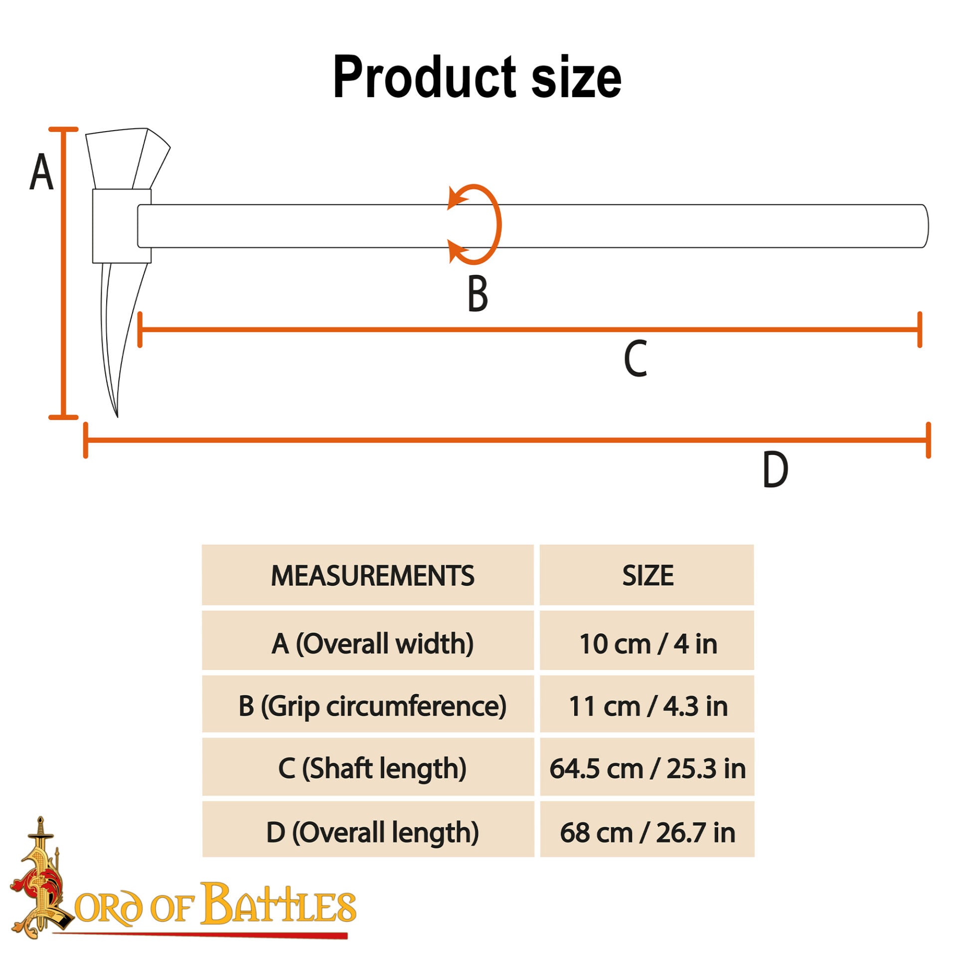 Martillo de Guerra Medieval - Imagen 3