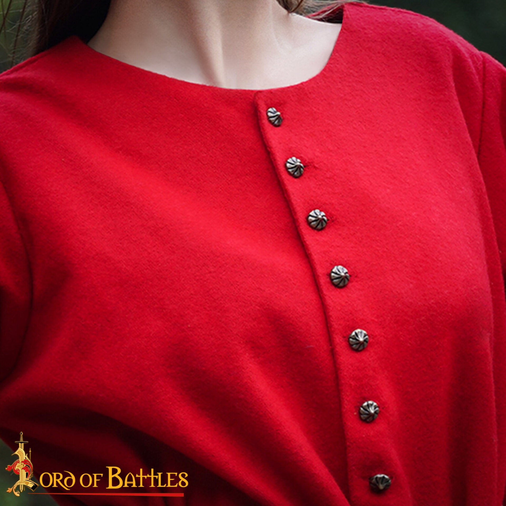 Botones Cónicos de Latón del Siglo Xv - Juego de 6 Cierres Históricos para Prendas de Vestir - Imagen 2